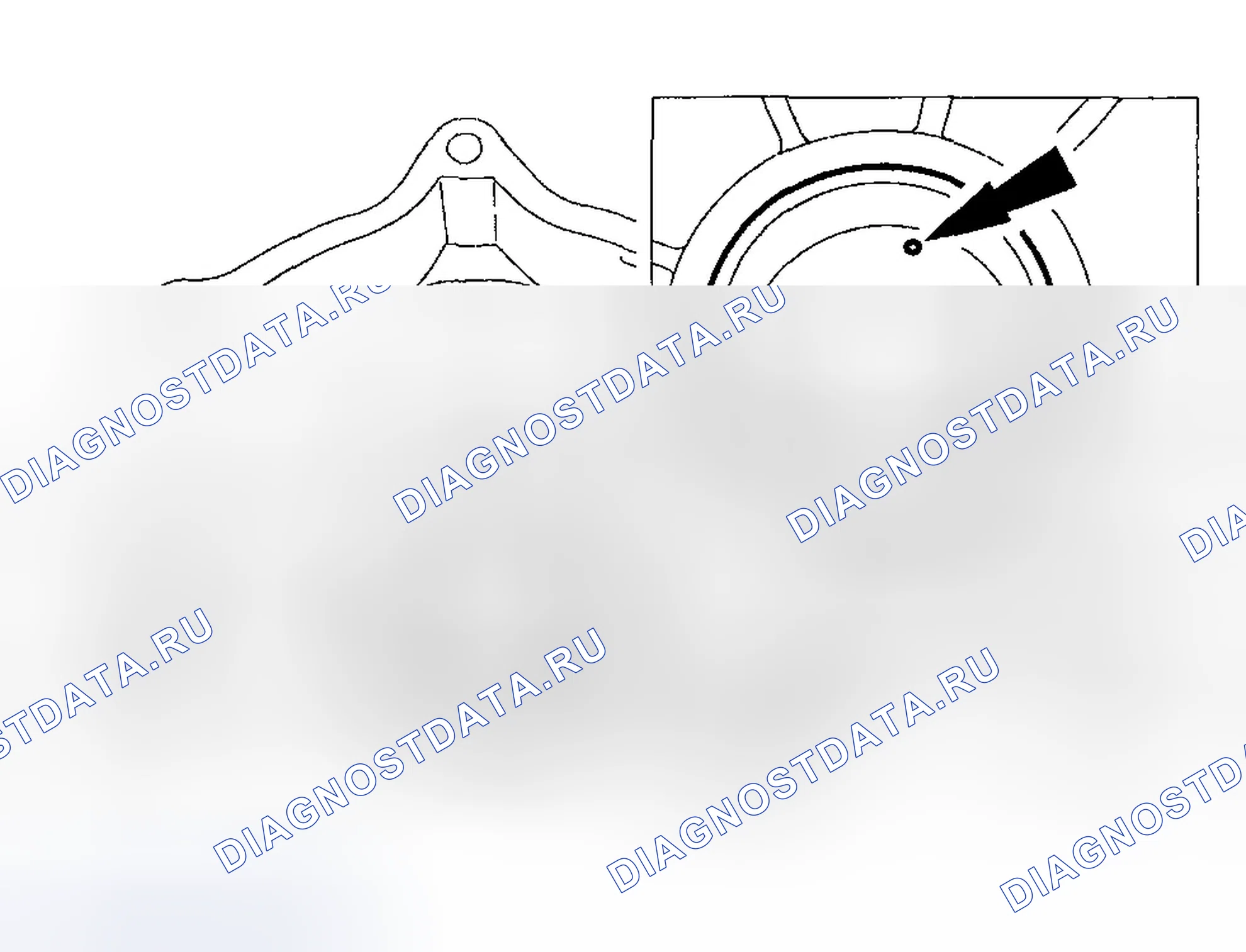 Рис. 22: Установка воронки (модели 2001 г.). Ford Focus I