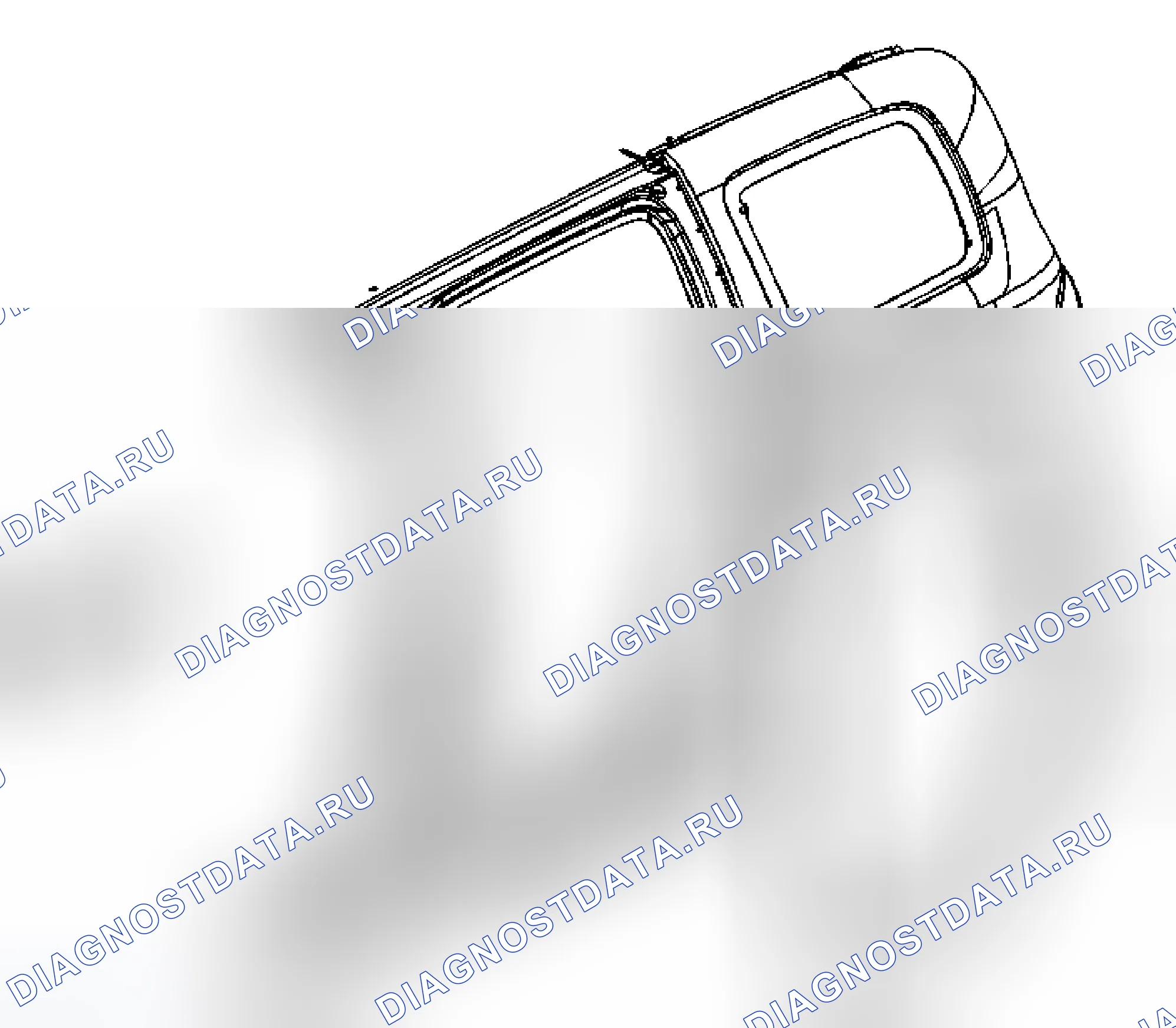 Рис. 38: Замена Weatherstrip для открытия задней двери. Chevrolet HHR I