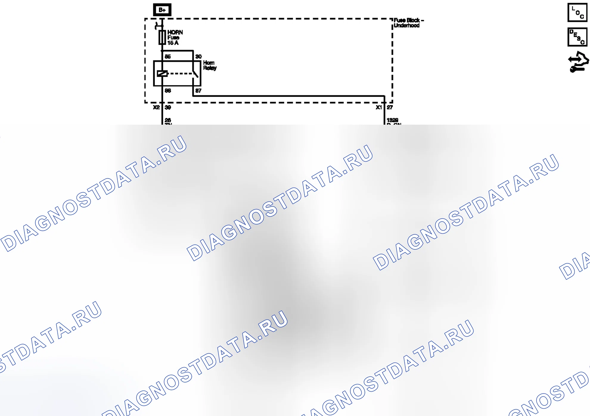Рис. 1: звуковых сигналов. Buick Enclave I