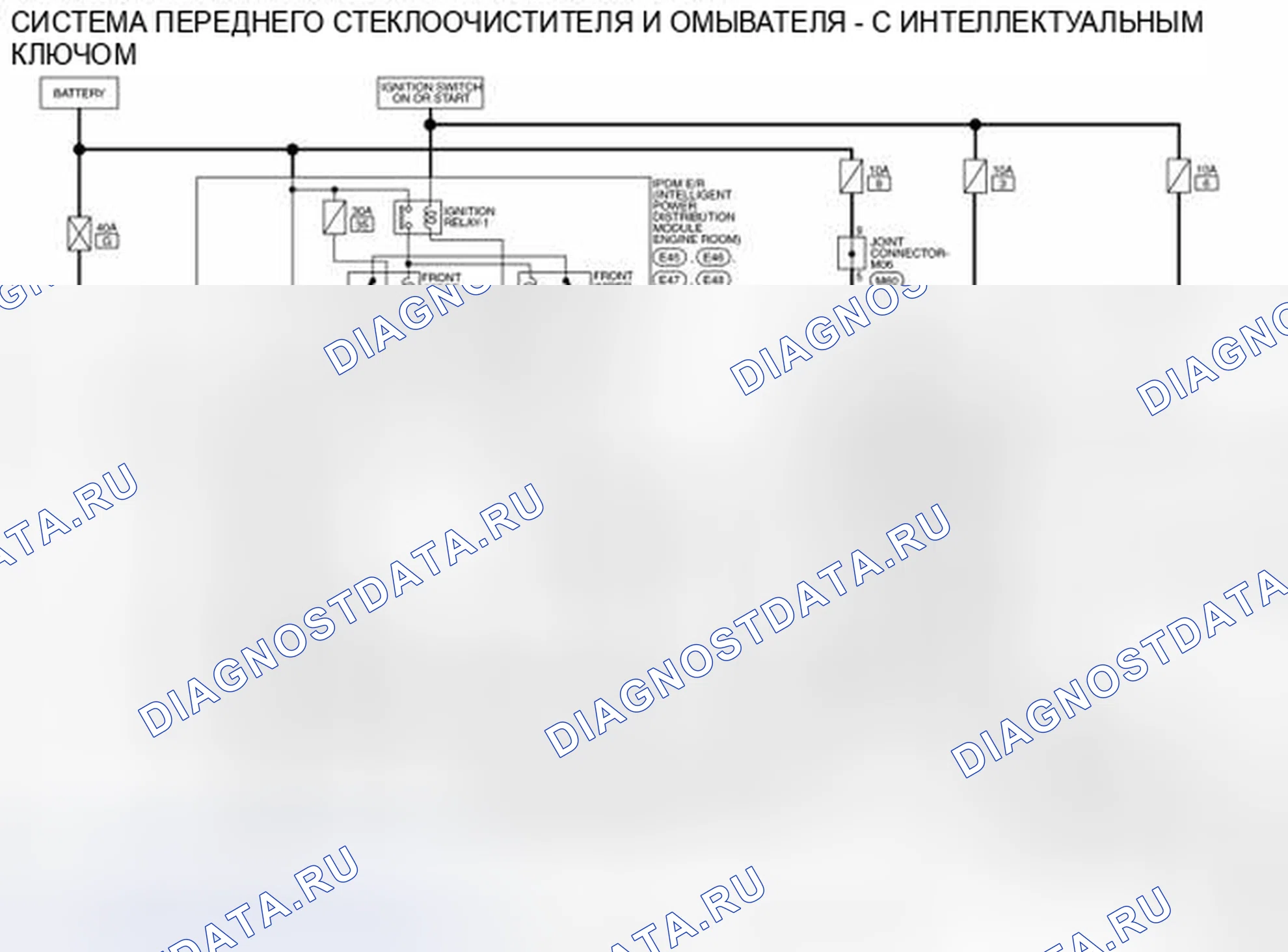 Рис. 29: электросхема - с интеллектуальным ключом. Nissan Sentra B17 рестайлинг