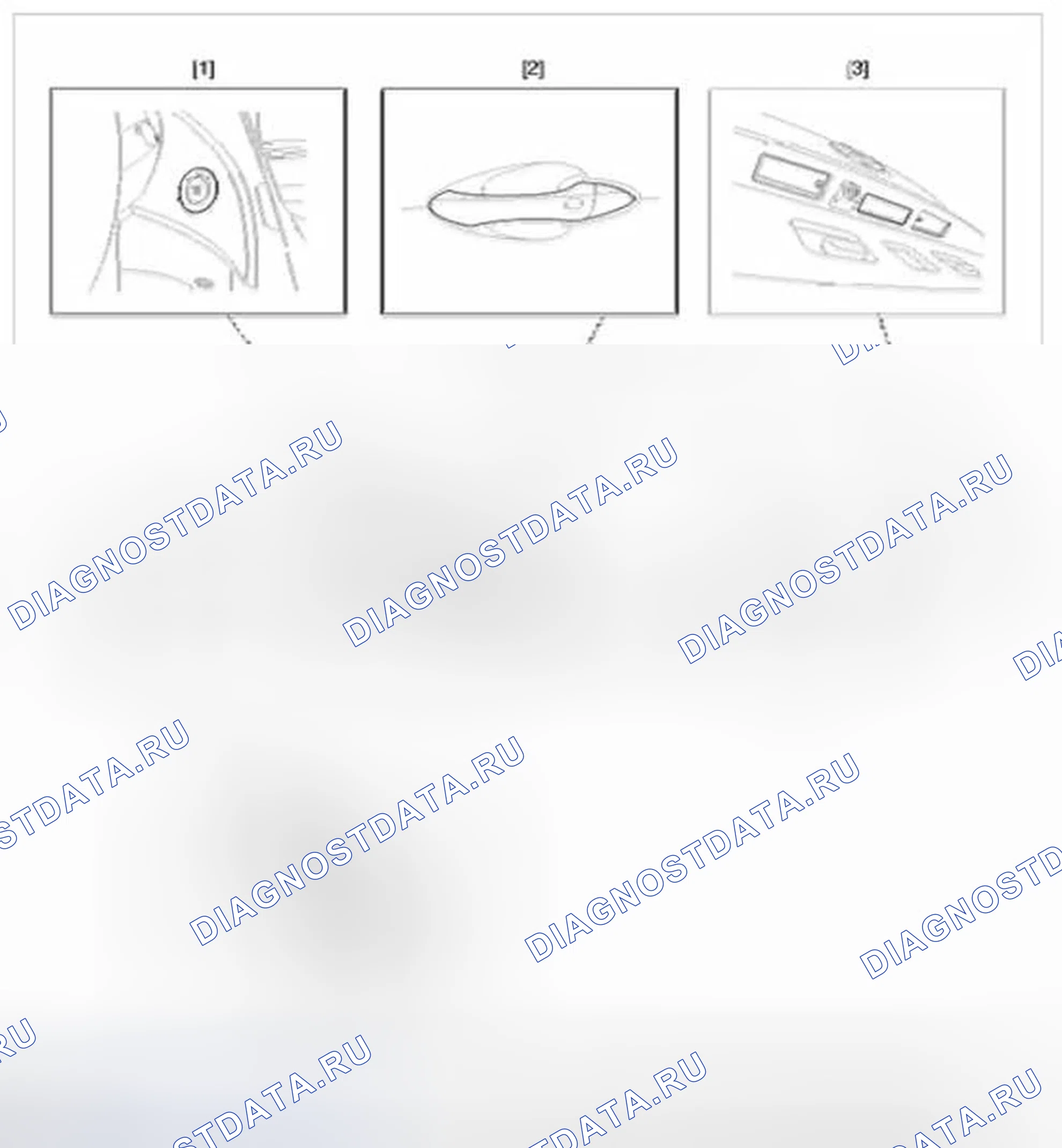 Рис. 2: Расположение компонентов (2). Hyundai Azera II