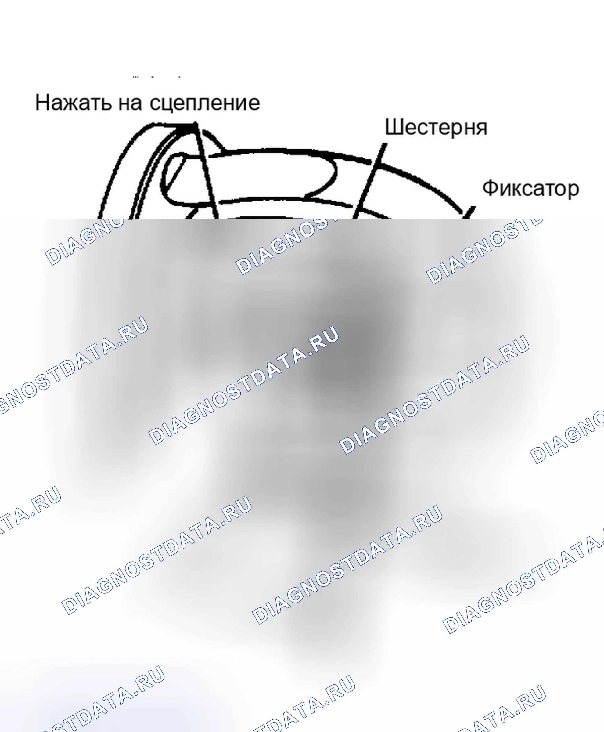 Рис. 6: Проверка люфта на конце шестерни. Oldsmobile Toronado IV