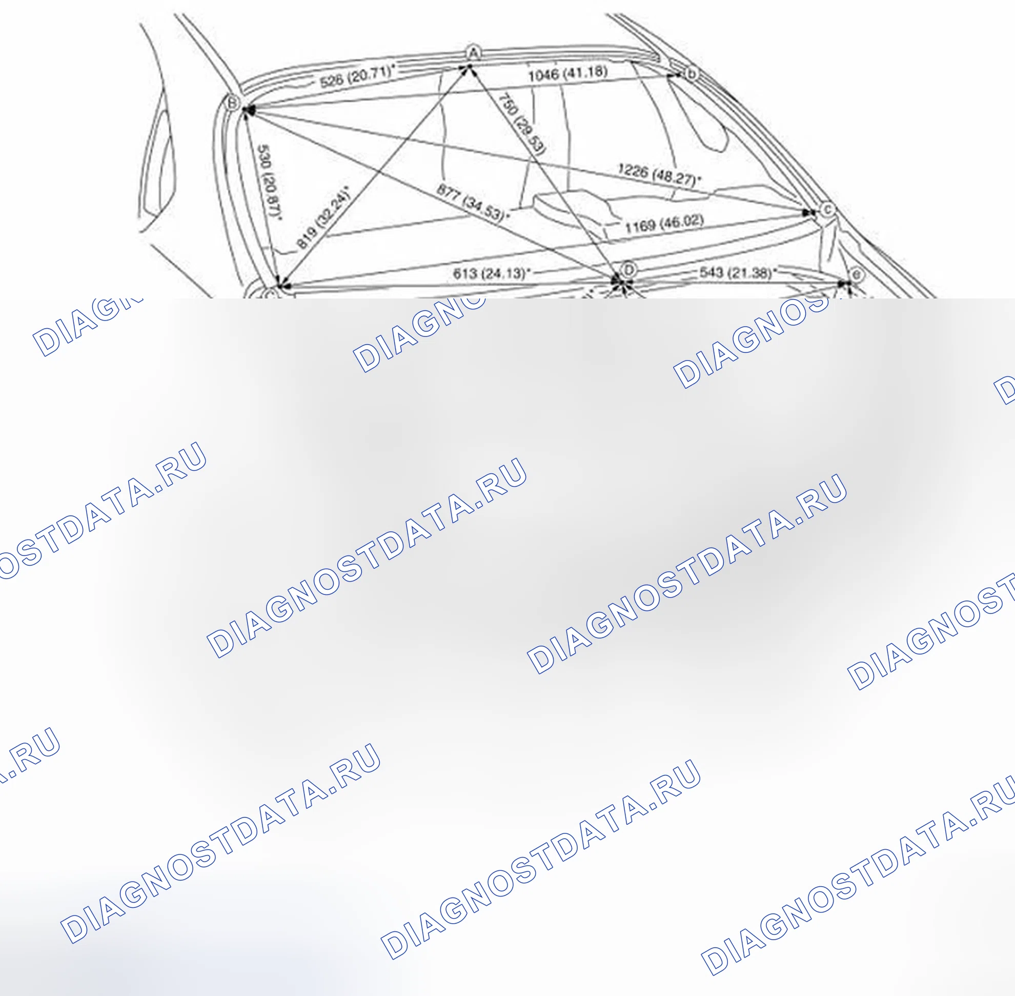 Рис. 194: ИЗМЕРЕНИЕ. Infiniti M37 IV