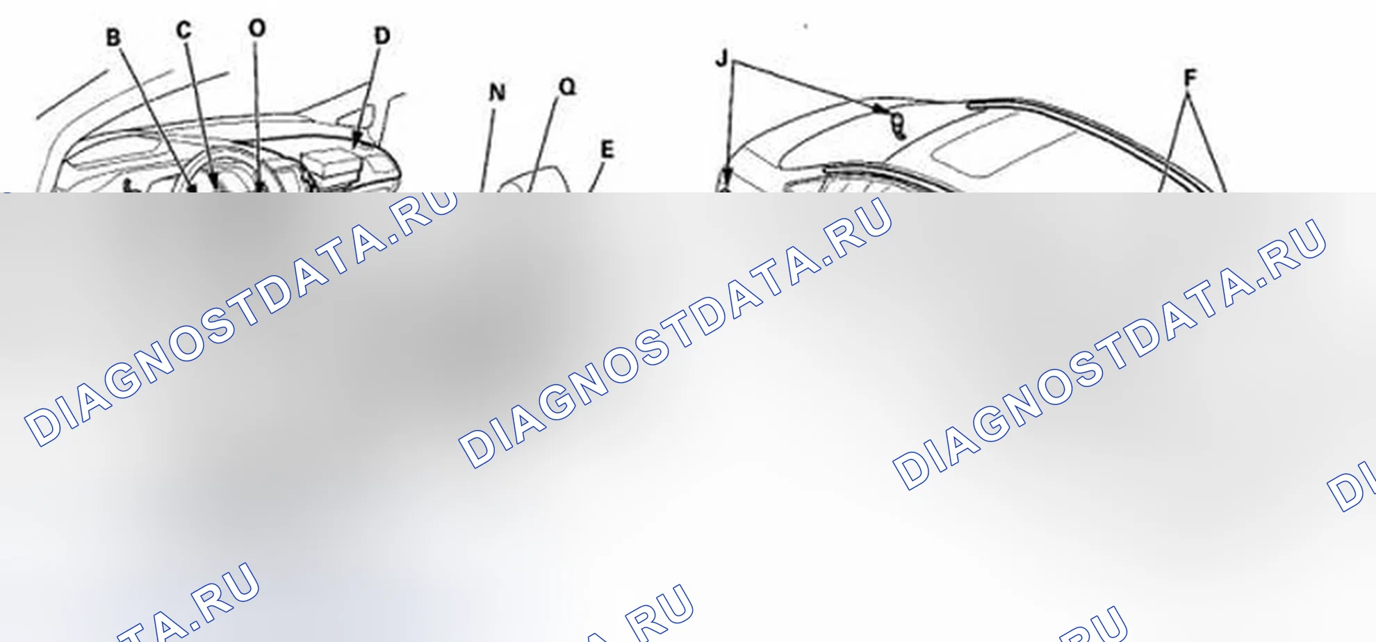 Рис. 589: Датчик положения сиденья водителя. Honda Civic VIII