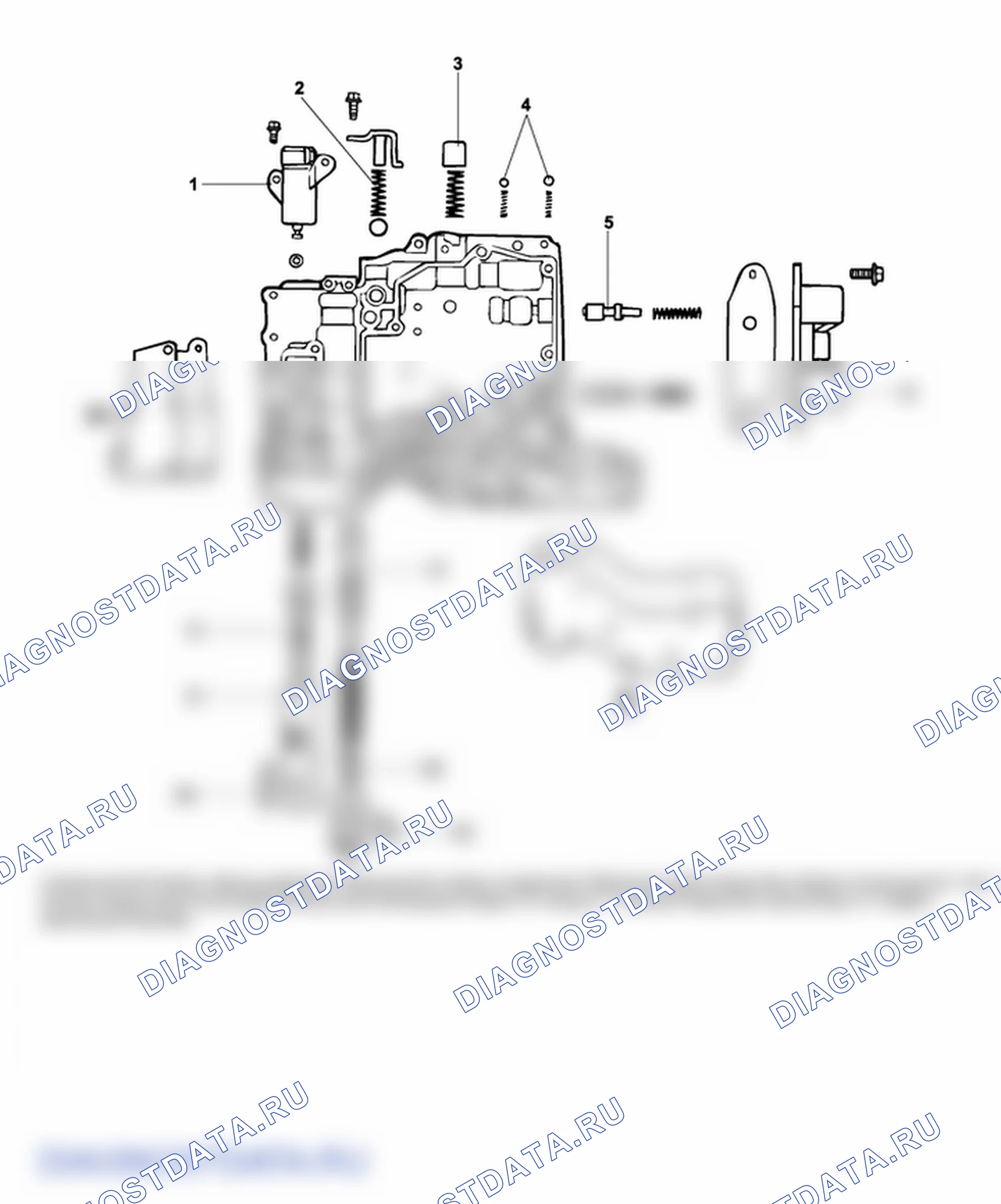 Детали корпуса клапана. Hyundai H-1 A1
