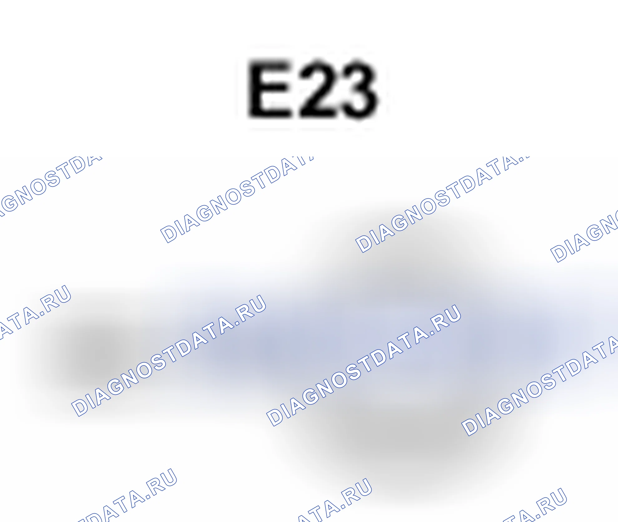 Рис. 449: Вид с торца разъема генератора (E23). Lexus LS IV