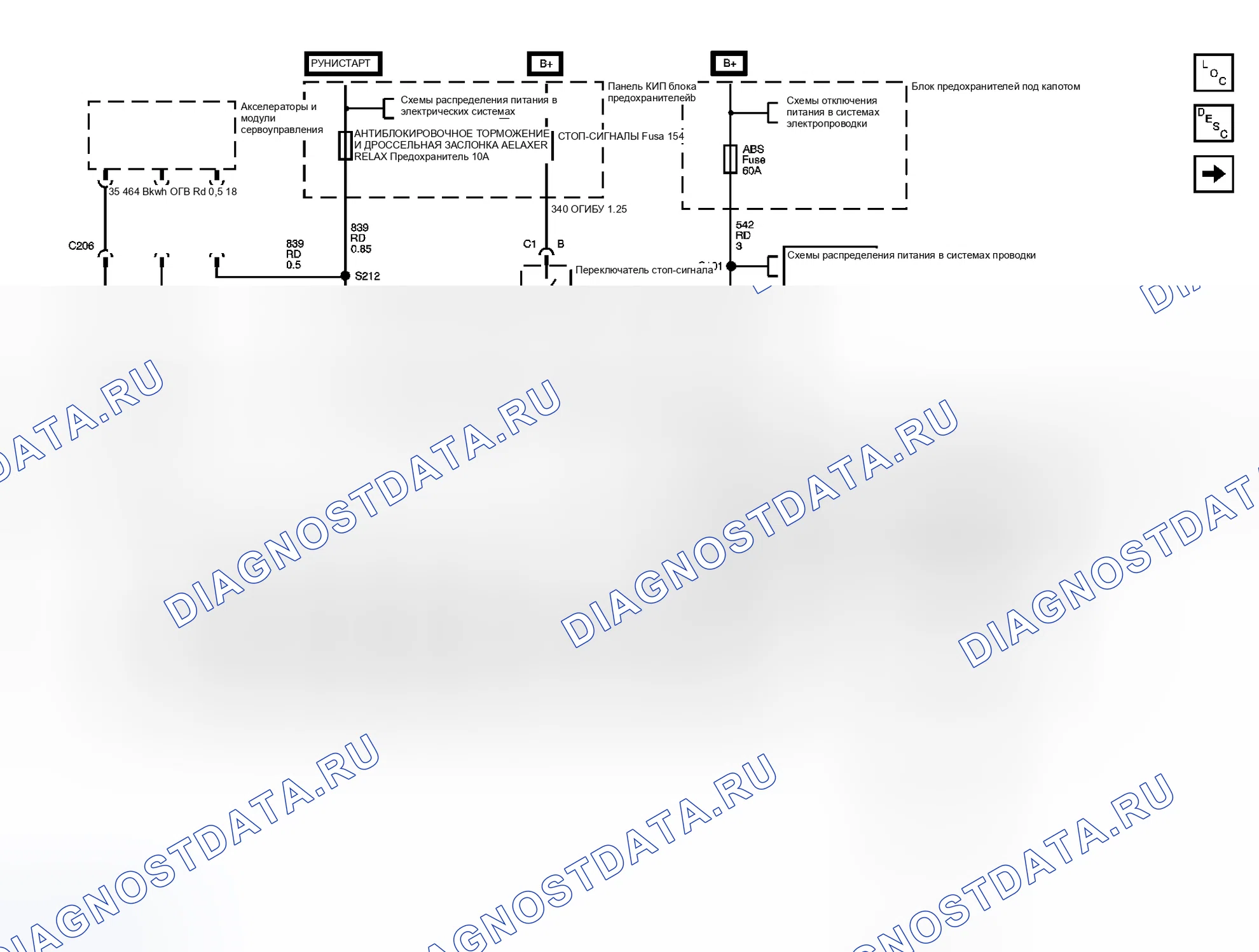 Рис. 2: Схема ABS. Hyundai XG I рестайлинг