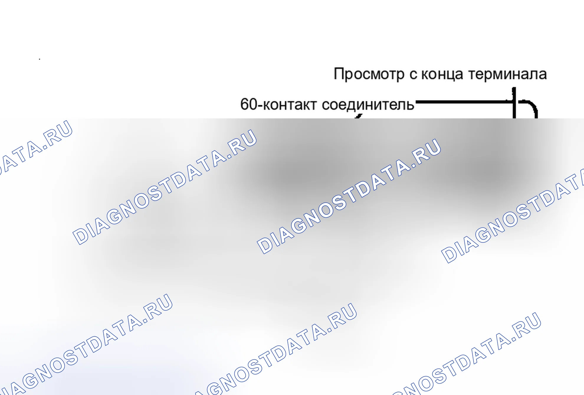 Рис. 204: Соединение омметра и 60-контакт жгута распределителя. Chrysler New Yorker Turbo 