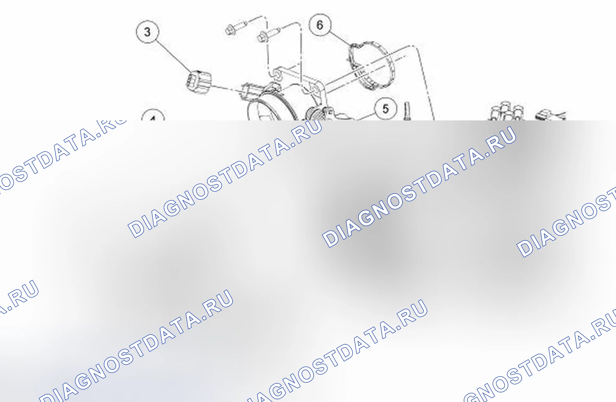 Рис. 4: Корпус дроссельной заслонки. Ford Ranger II