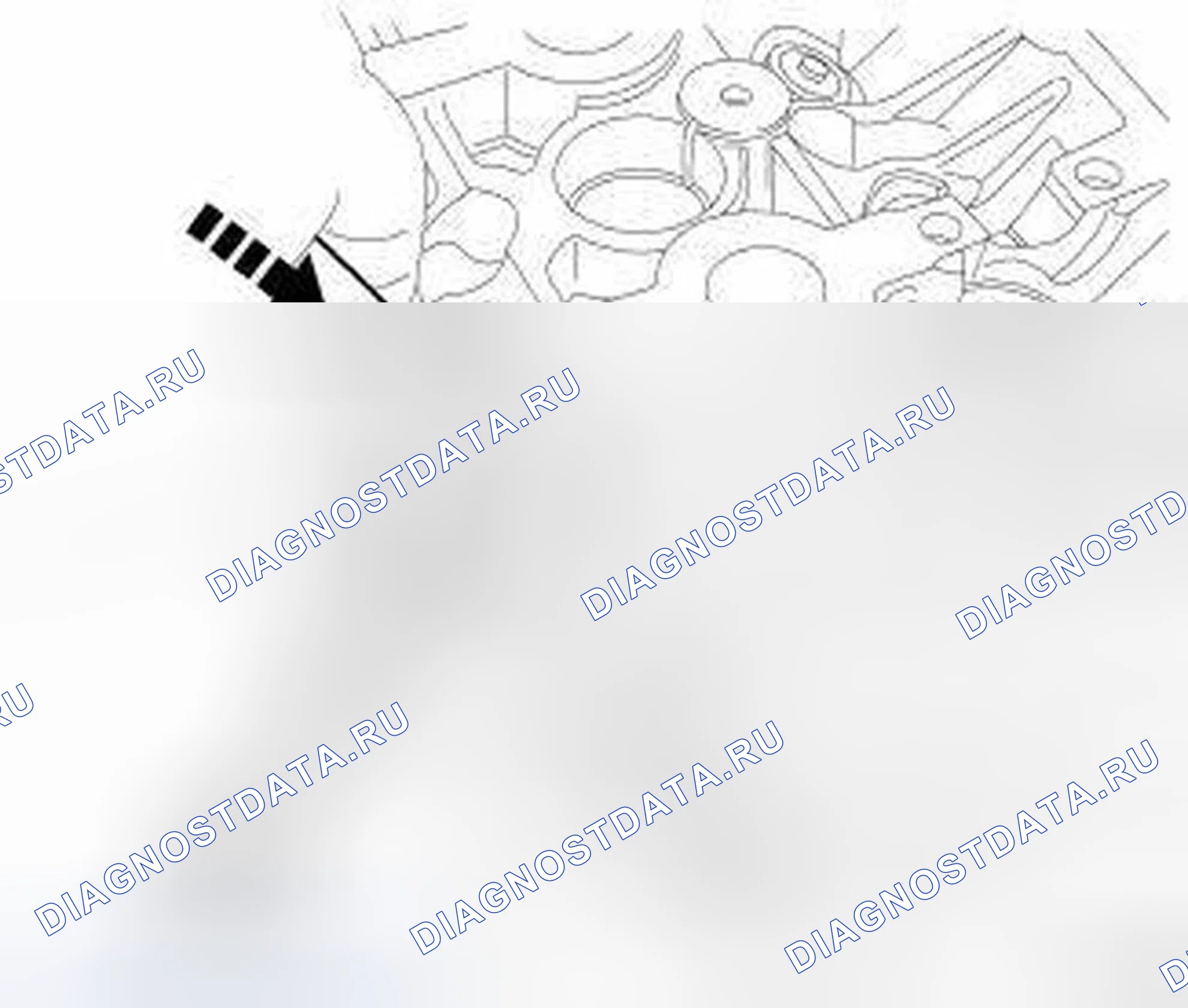 Рис. 141: ГОЛОВКА ЦИЛИНДРА ВКЛЮЧЕНА. Dodge Journey I