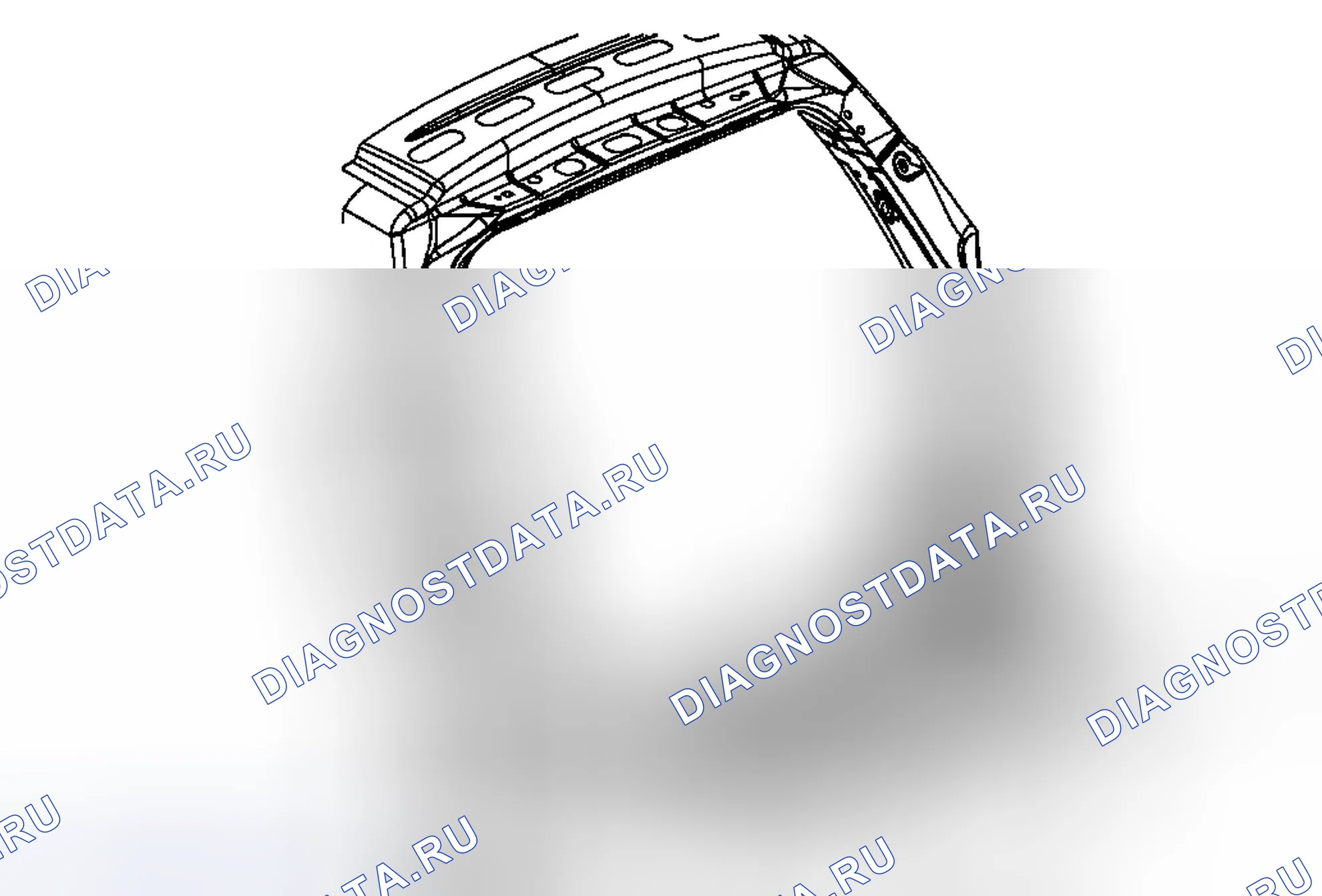 Рис. 65: Замена задней бамперной панели. Chevrolet Traverse I