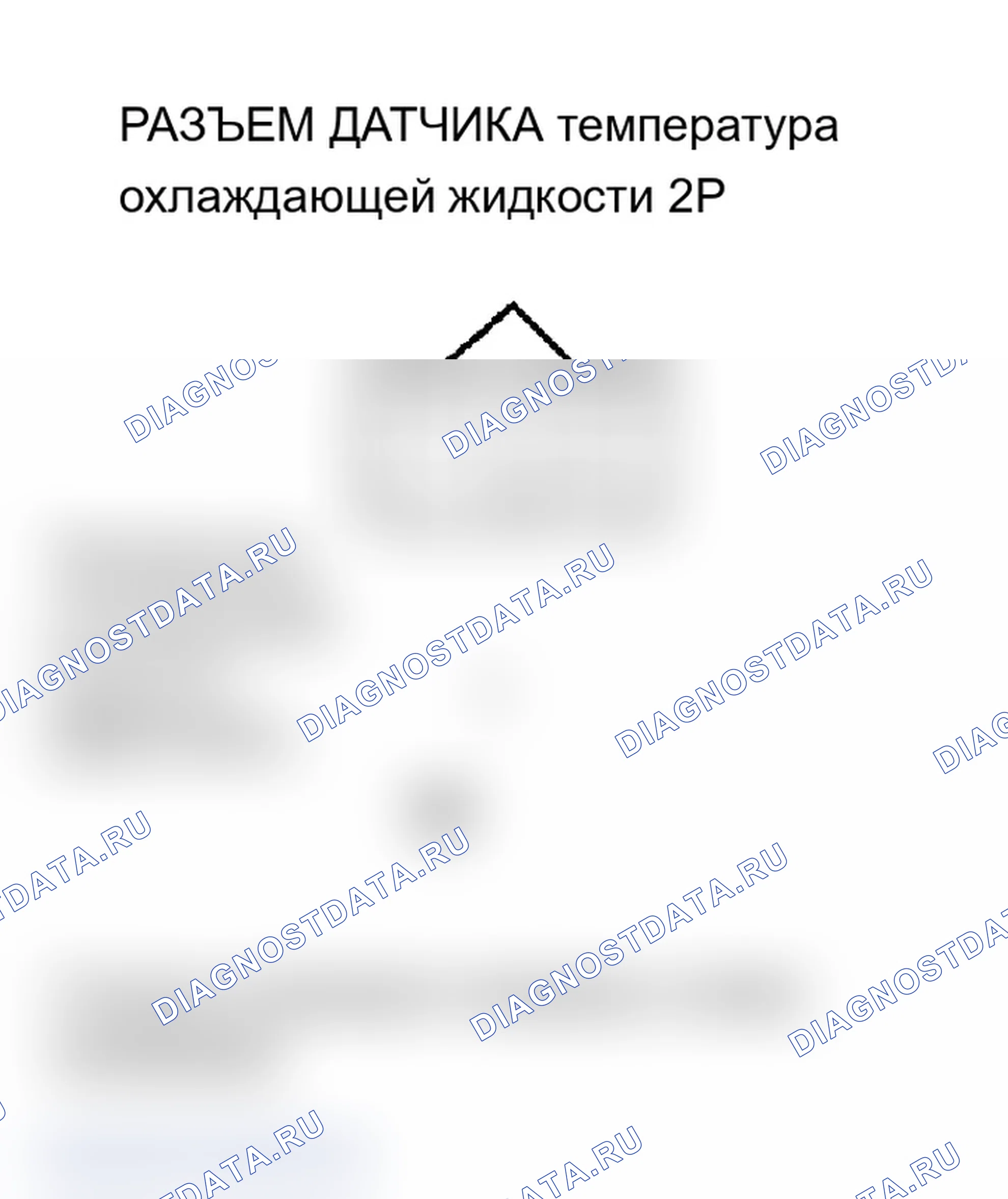 Рис. 36: P0117 расшифровка кода ошибки: низковольтная цепь датчика температура охлаждающей жидкости (модели 2005-2006 гг.). Acura RSX I