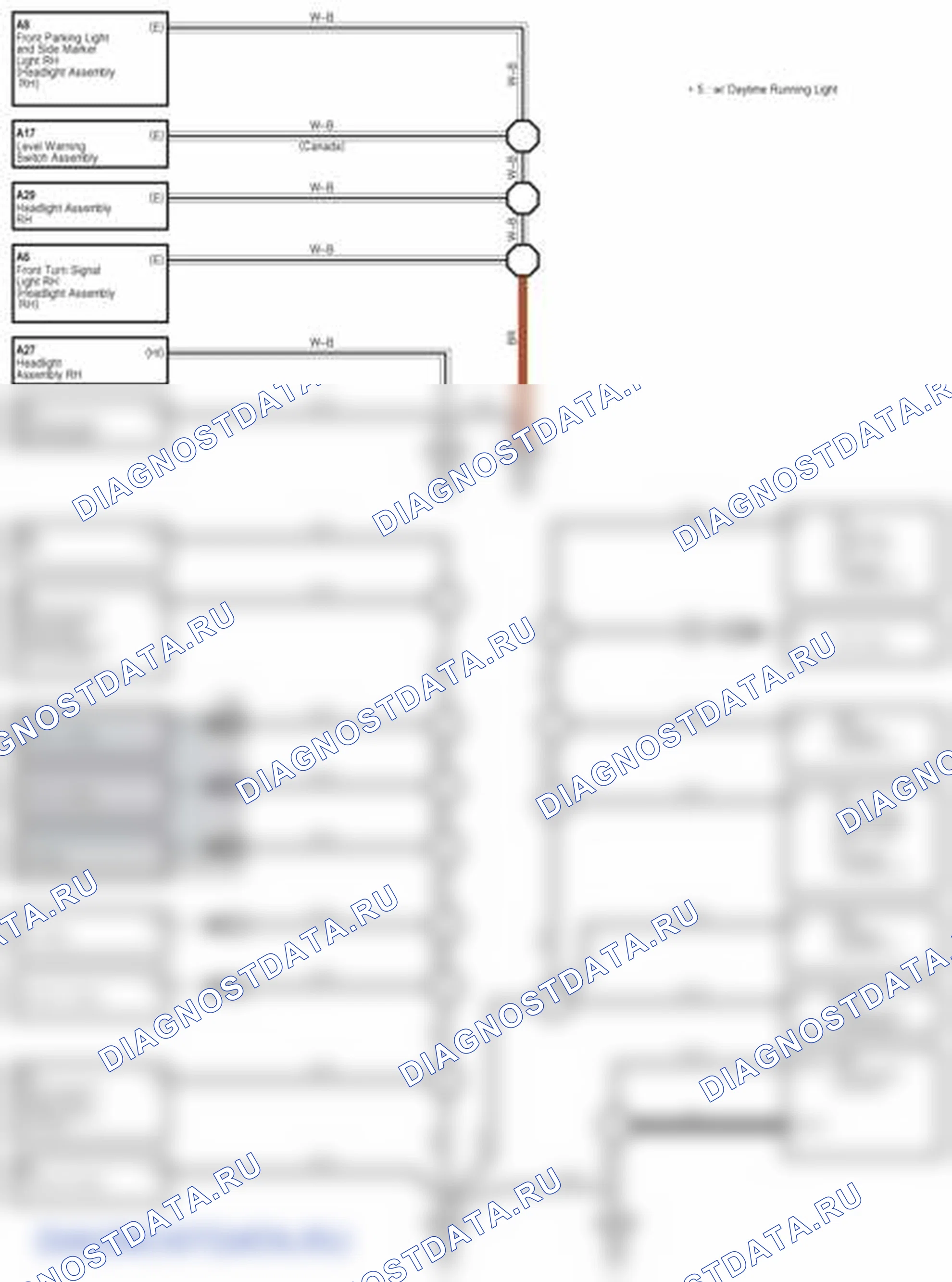 Рис. 256: Точка массы - электросхема (1 из 6). Scion tC II