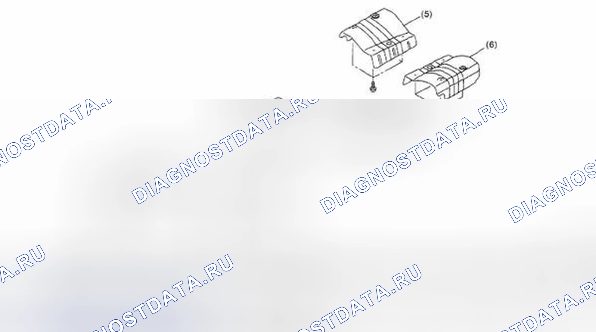 Рис. 44: КРЫШКА ТЕПЛОЗАЩИТНОГО ЭКРАНА. Subaru Legacy BL/BP рестайлинг