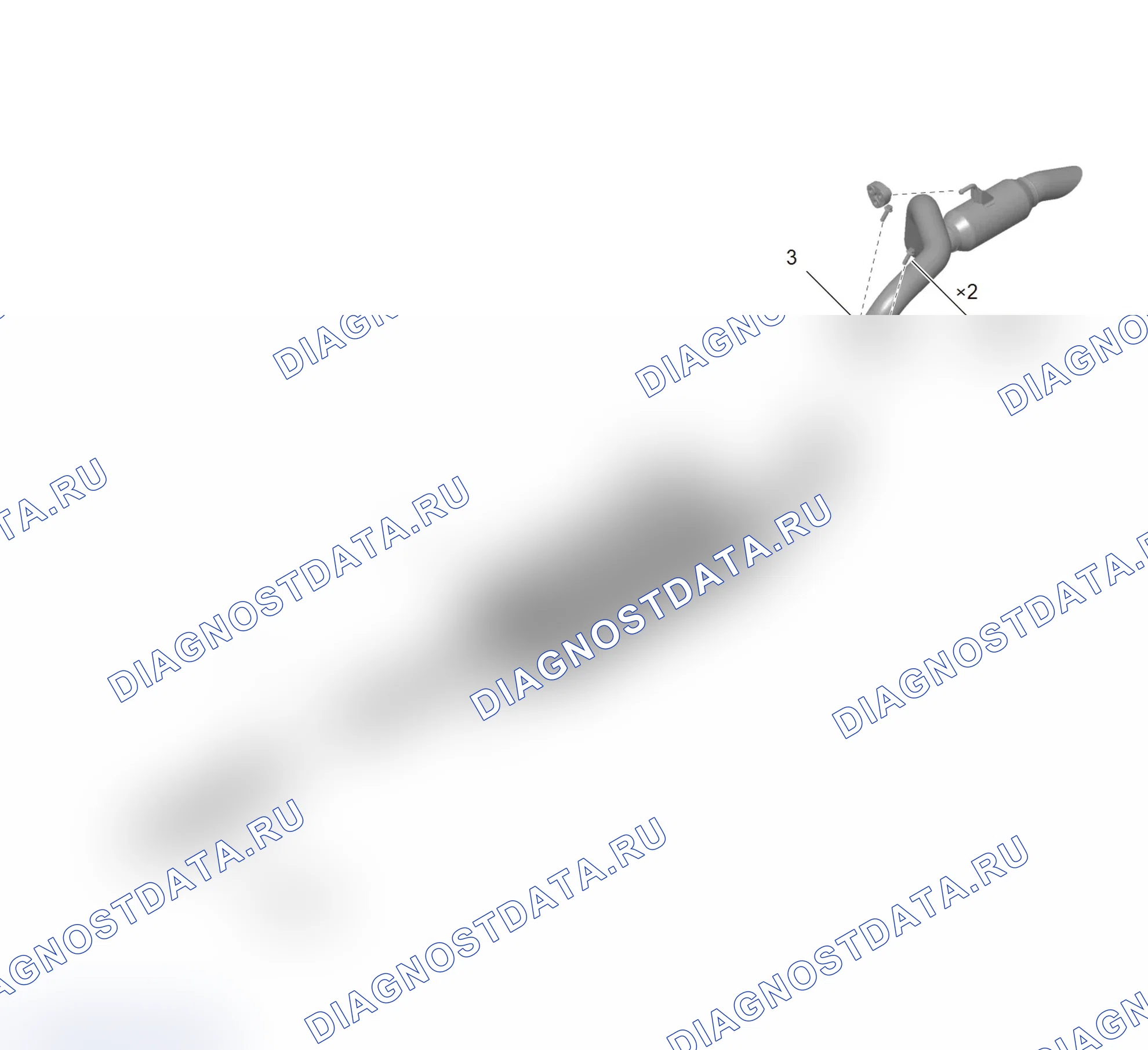 Схема расположения глушителя — Great Wall King-Kong-Cannon. Great-Wall King Kong Cannon I