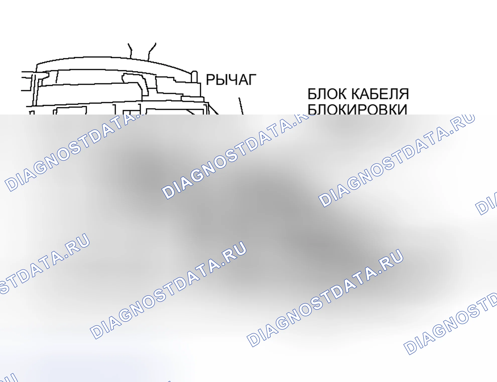 Рис. 211: > > УСТАНОВКА БЛОКА КАБЕЛЕЙ < < Переключение замок. Mitsubishi Endeavor I