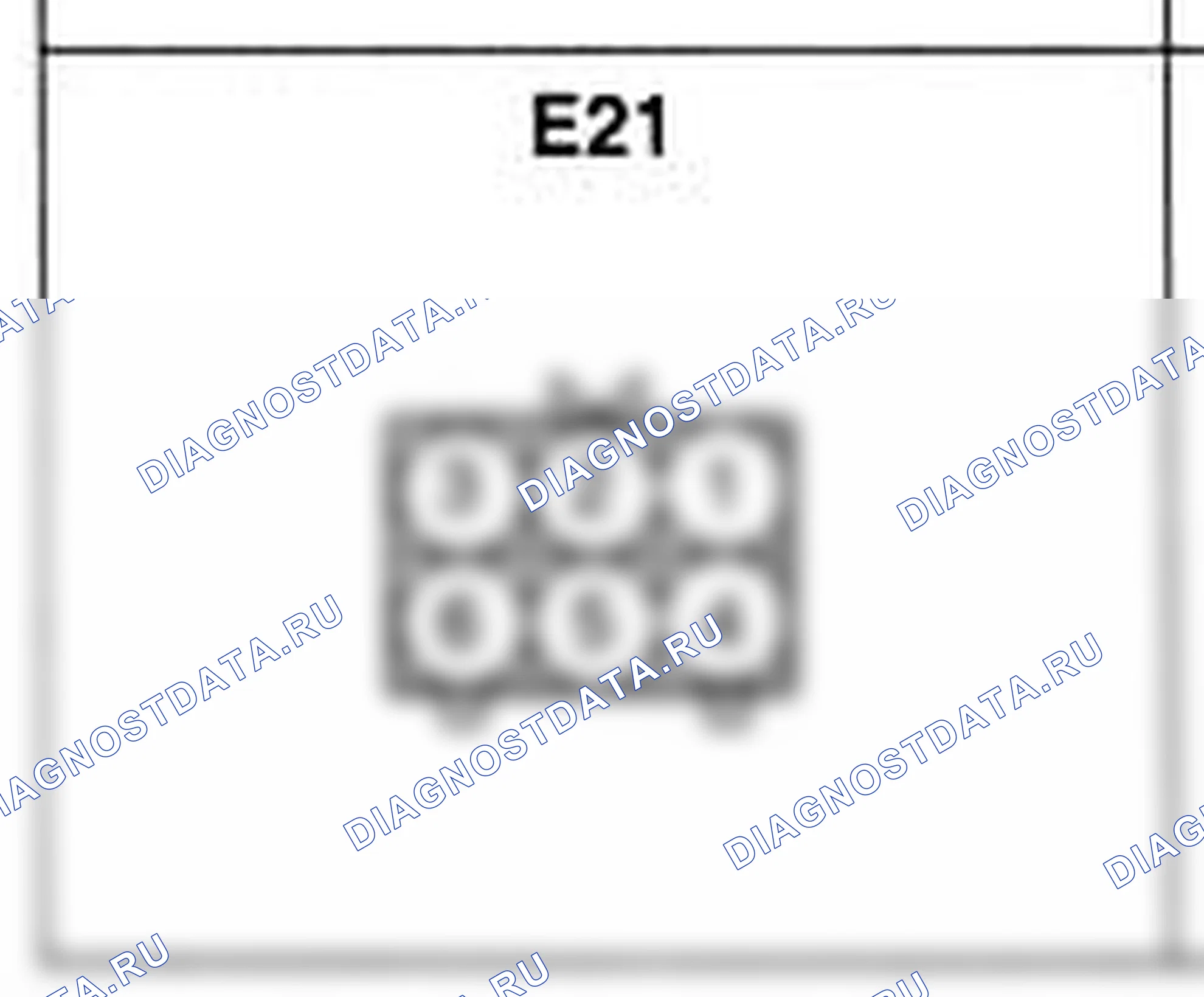 Распиновка разъёма E21 — жгута двигателя. Hyundai Accent LC