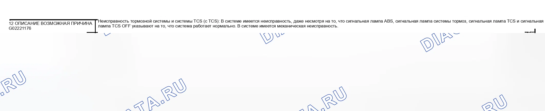 Рис. 118: НЕИСПРАВНОСТЬ ТОРМОЗНОЙ СИСТЕМЫ И СИСТЕМЫ TCS (С муфта блокировки гидротрансформатора) No12. Mazda Millenia I рестайлинг