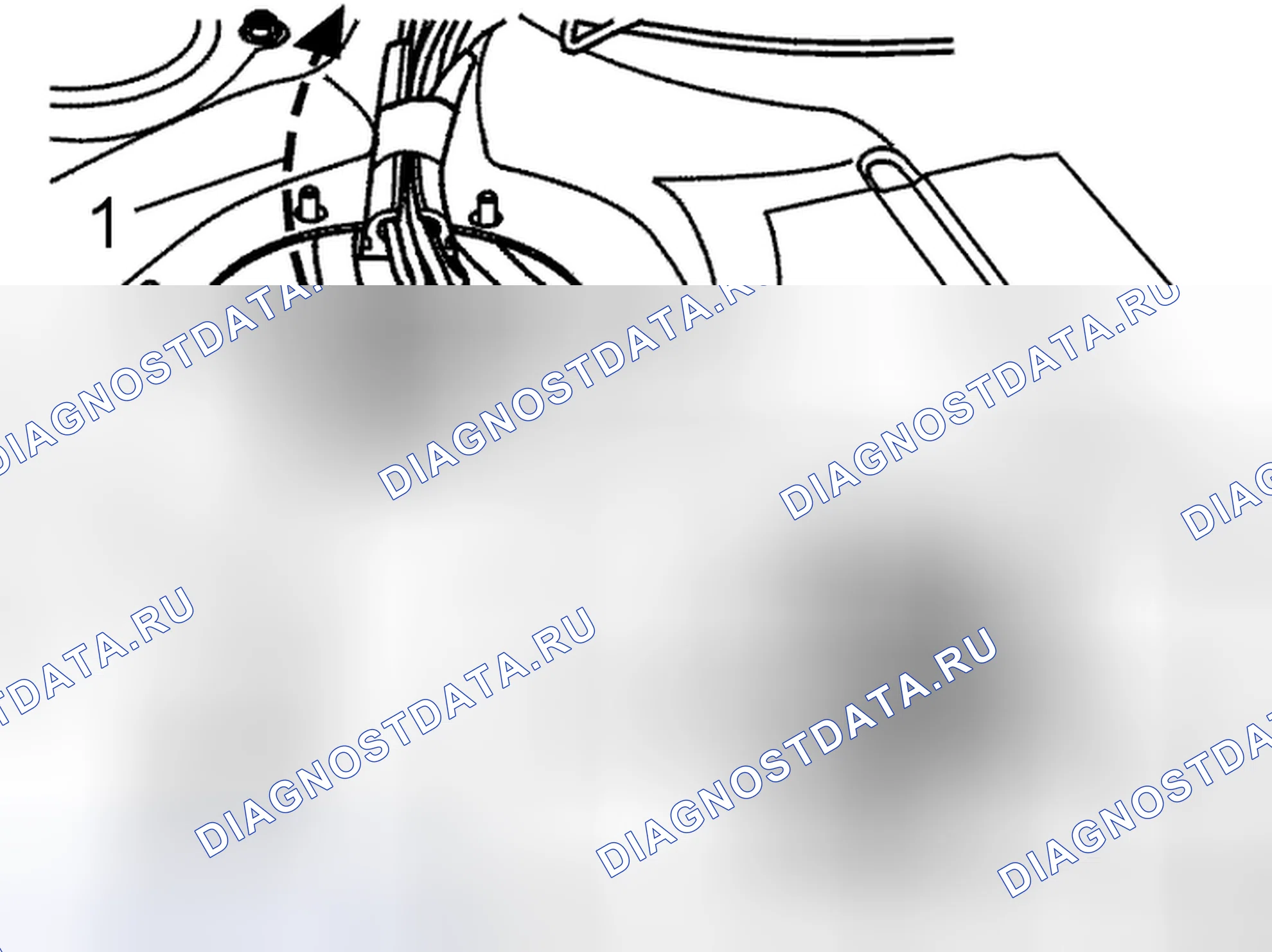 Рис. 40: Установка топливопровода. Volvo C70 I