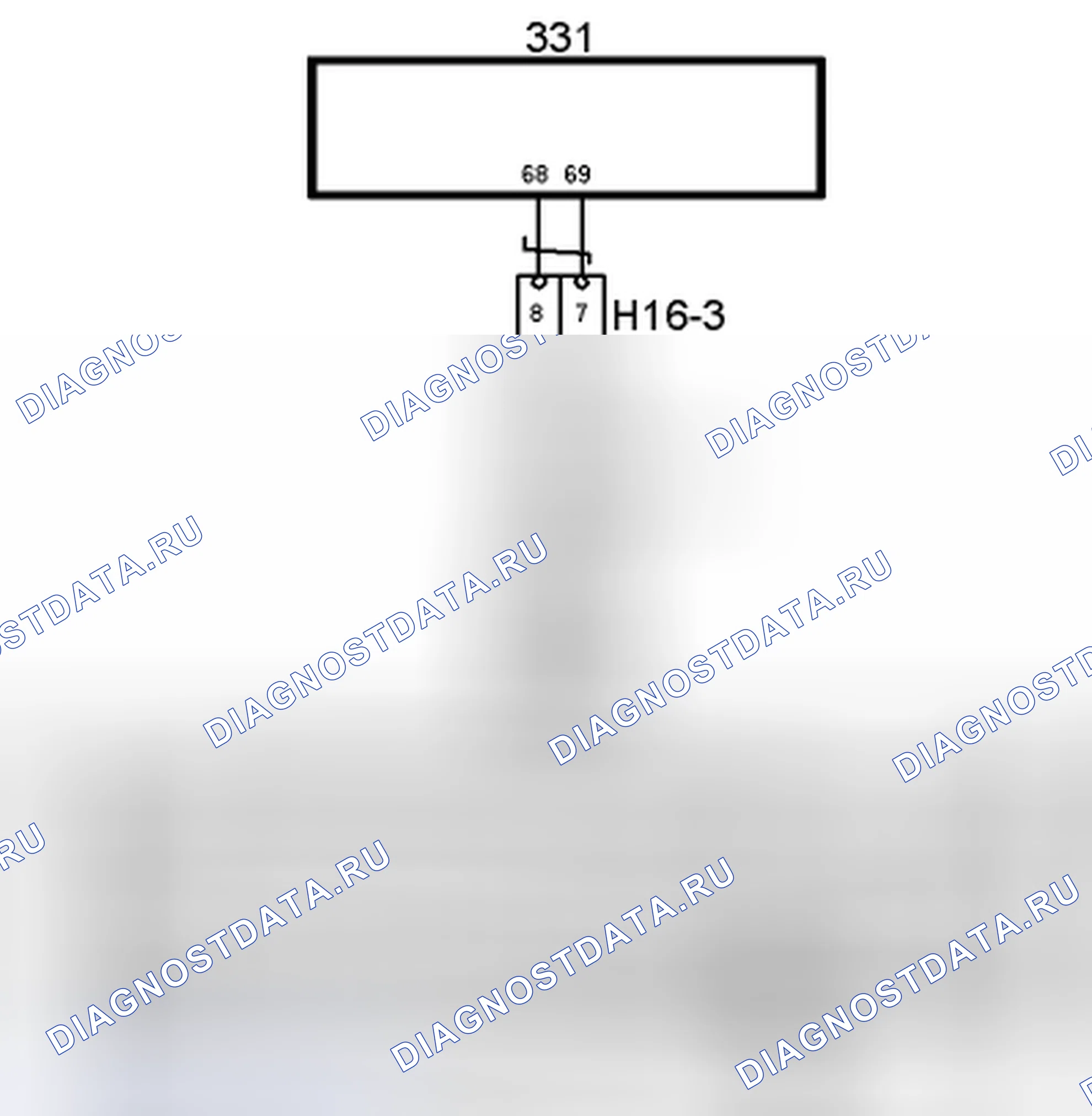 Рис. 223: расшифровка кода ошибки B0078: датчик подушки безопасности со стороны пассажира, разомкнутая цепь или короткое замыкание на массу / B +. Kia Picanto III