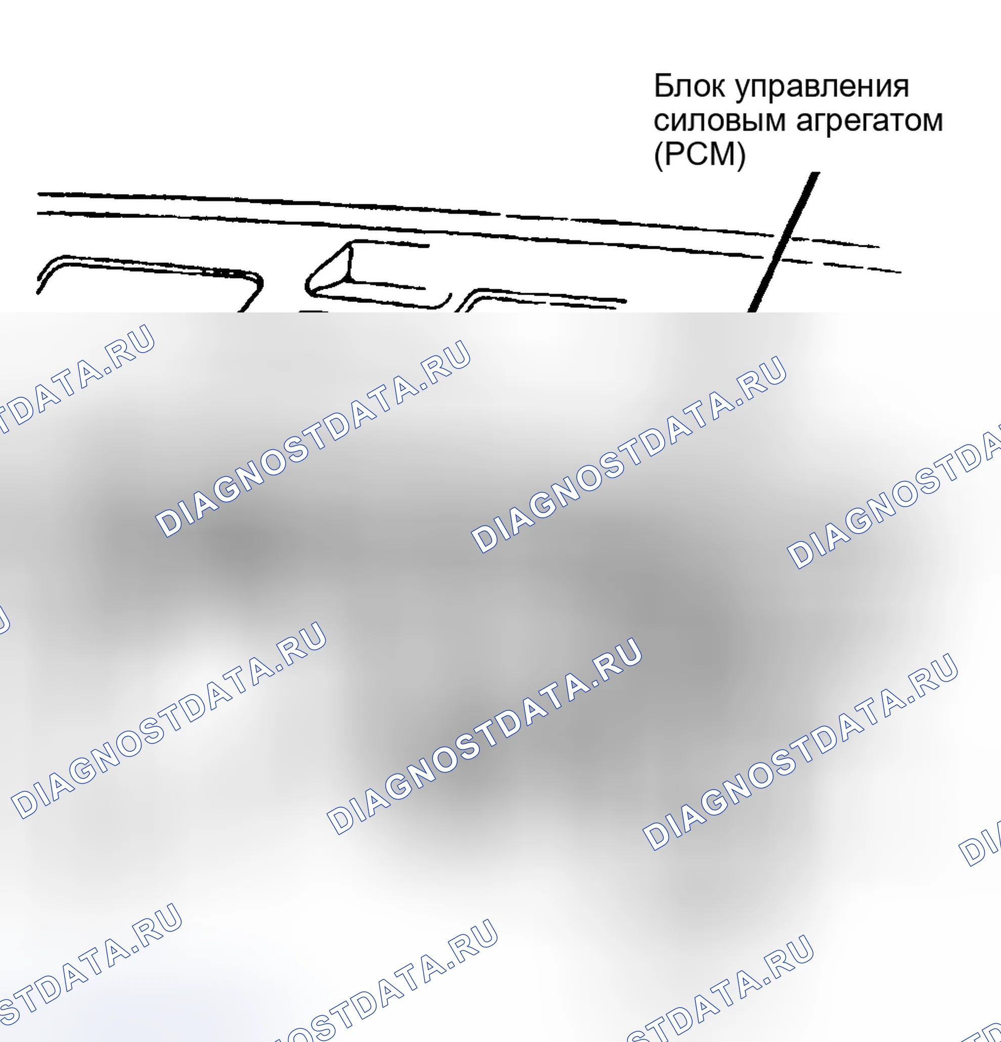 Рис. 161: Тест Tc-27A - Расположение блок управления силовым агрегатом (PCM) (блок управления силовым агрегатом) (5.2л сжатого природного газа " CNG "). Dodge Dakota WS 