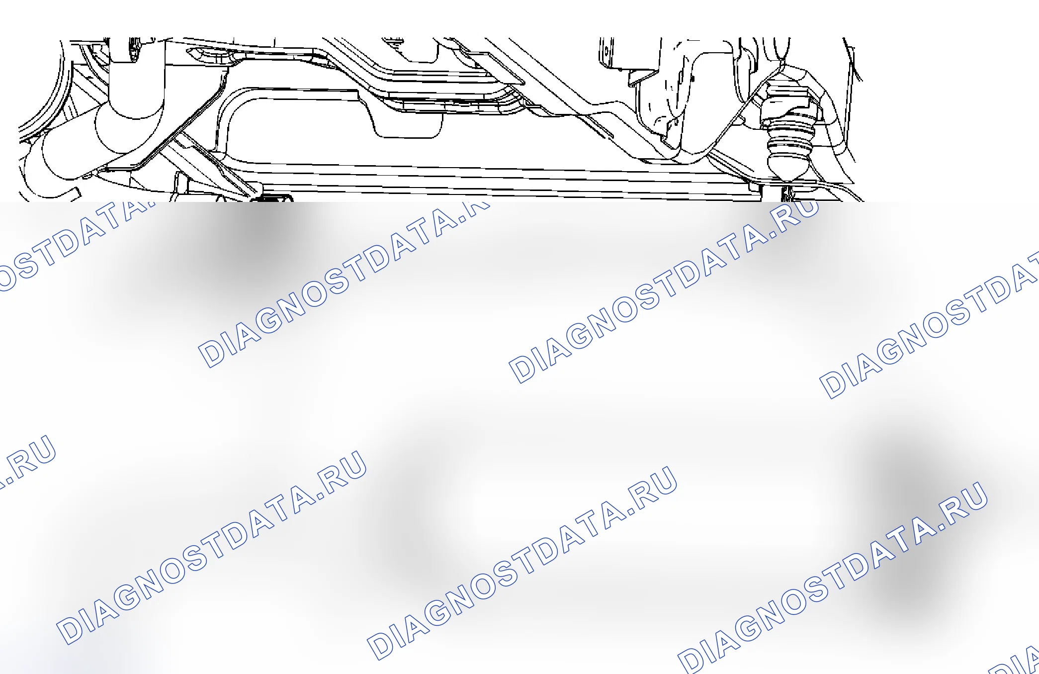 Рис. 4: Замена выхлопного резонатора (2-Mode). Chevrolet Tahoe III
