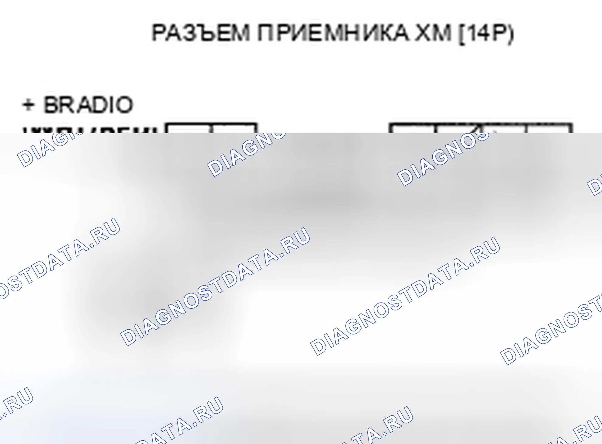 Рис. 60: Радиодисплей Xm пуст и информация о станции не отображается. Honda Ridgeline I