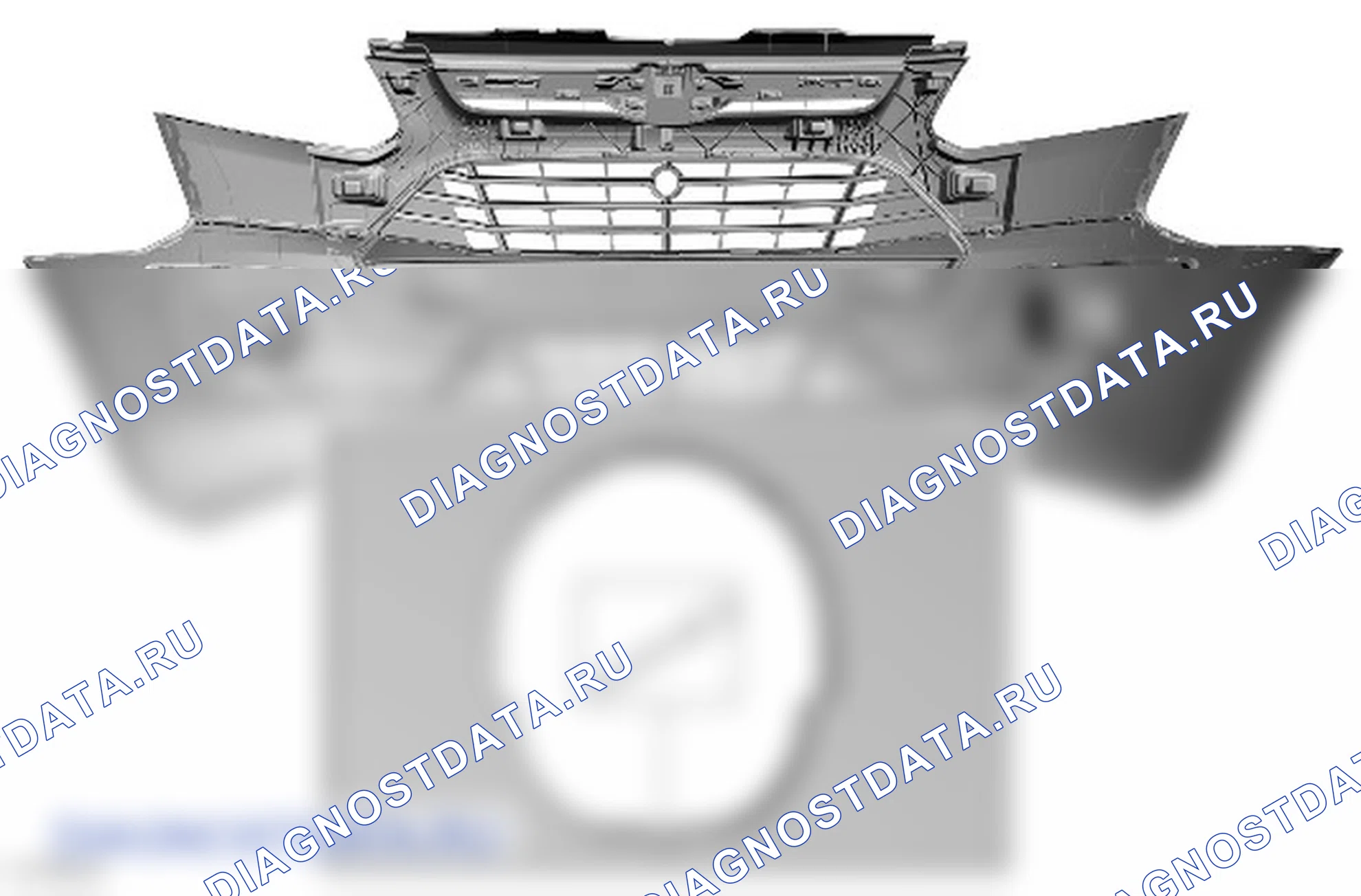 Разборка и сборка кожуха переднего бампера. Ford Transit Custom I