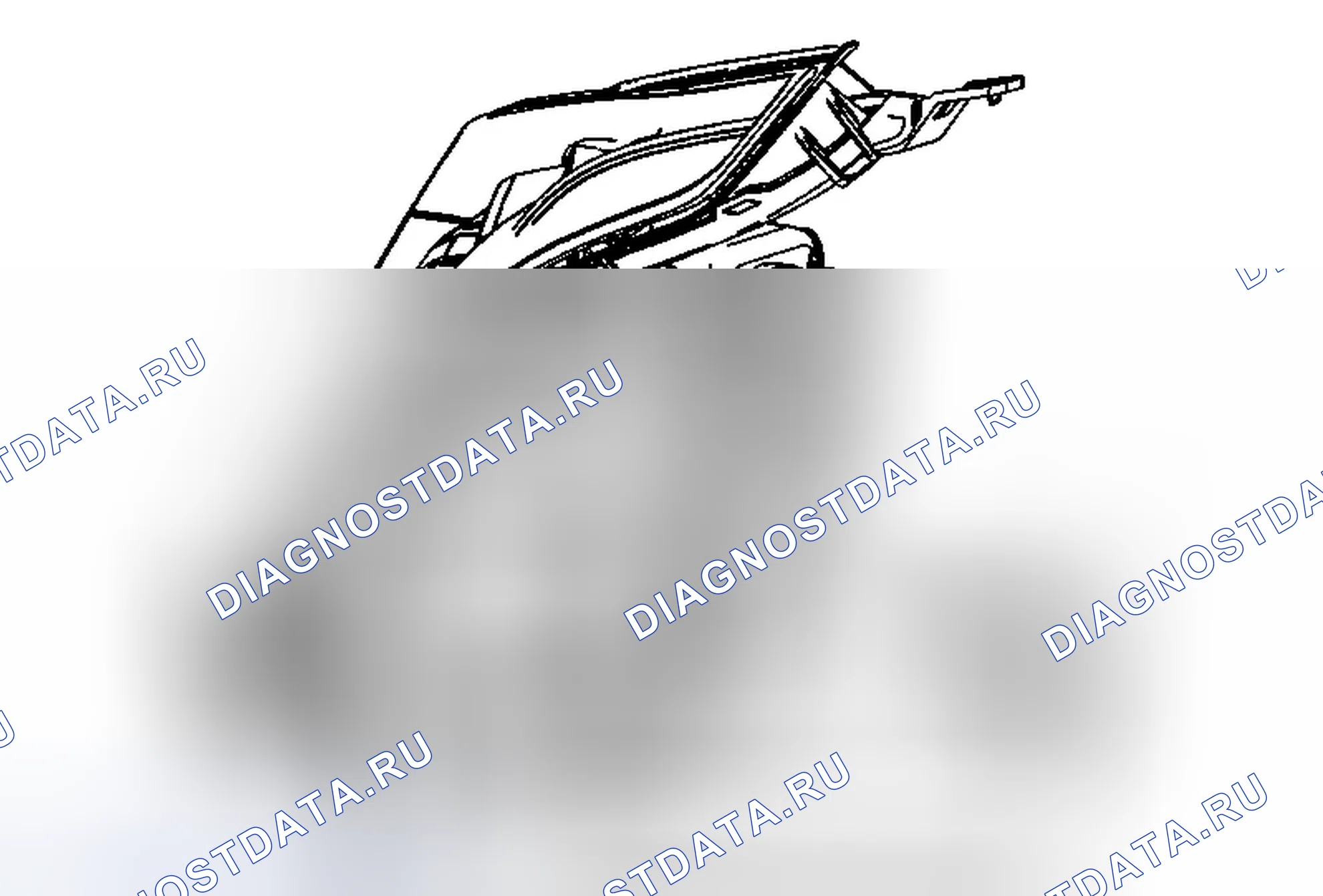 Рис. 55: Замена лампы переднего указателя поворота (TT6, TT7, TT8 фара со стороны водителя). Cadillac SRX II