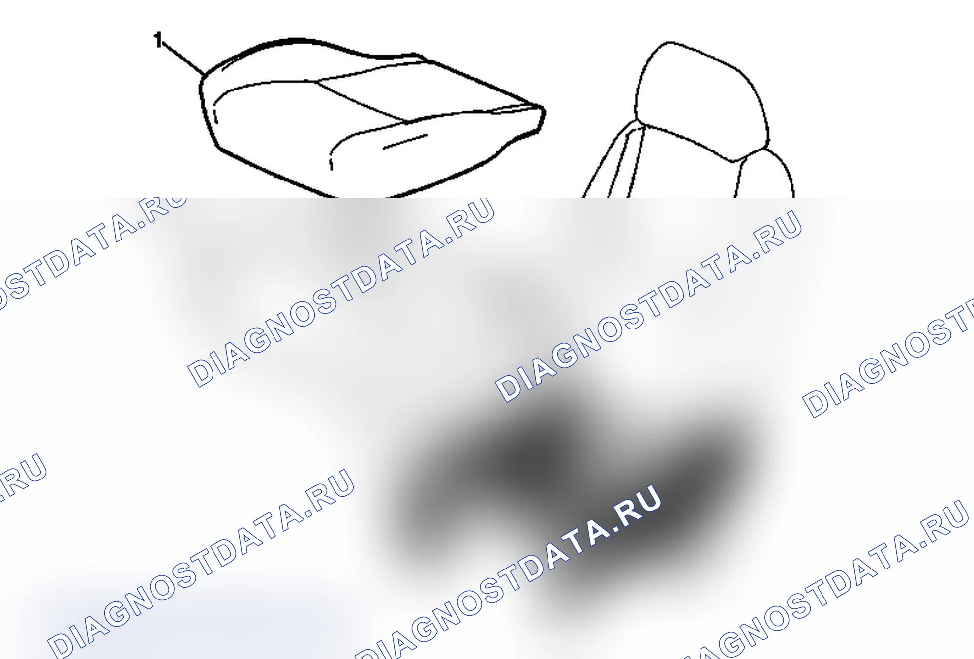 Рис. 22: Замена крышки и подушки сиденья (с HP2). Chevrolet Tahoe III