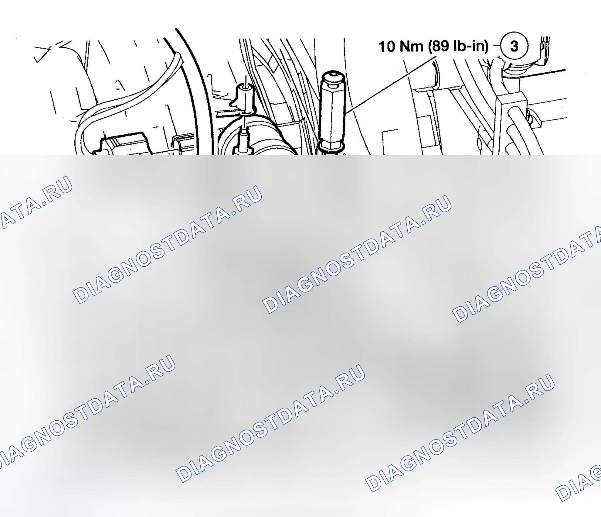 Рис. 8: Демонтаж и монтаж (4.0L). Hyundai Nexo I