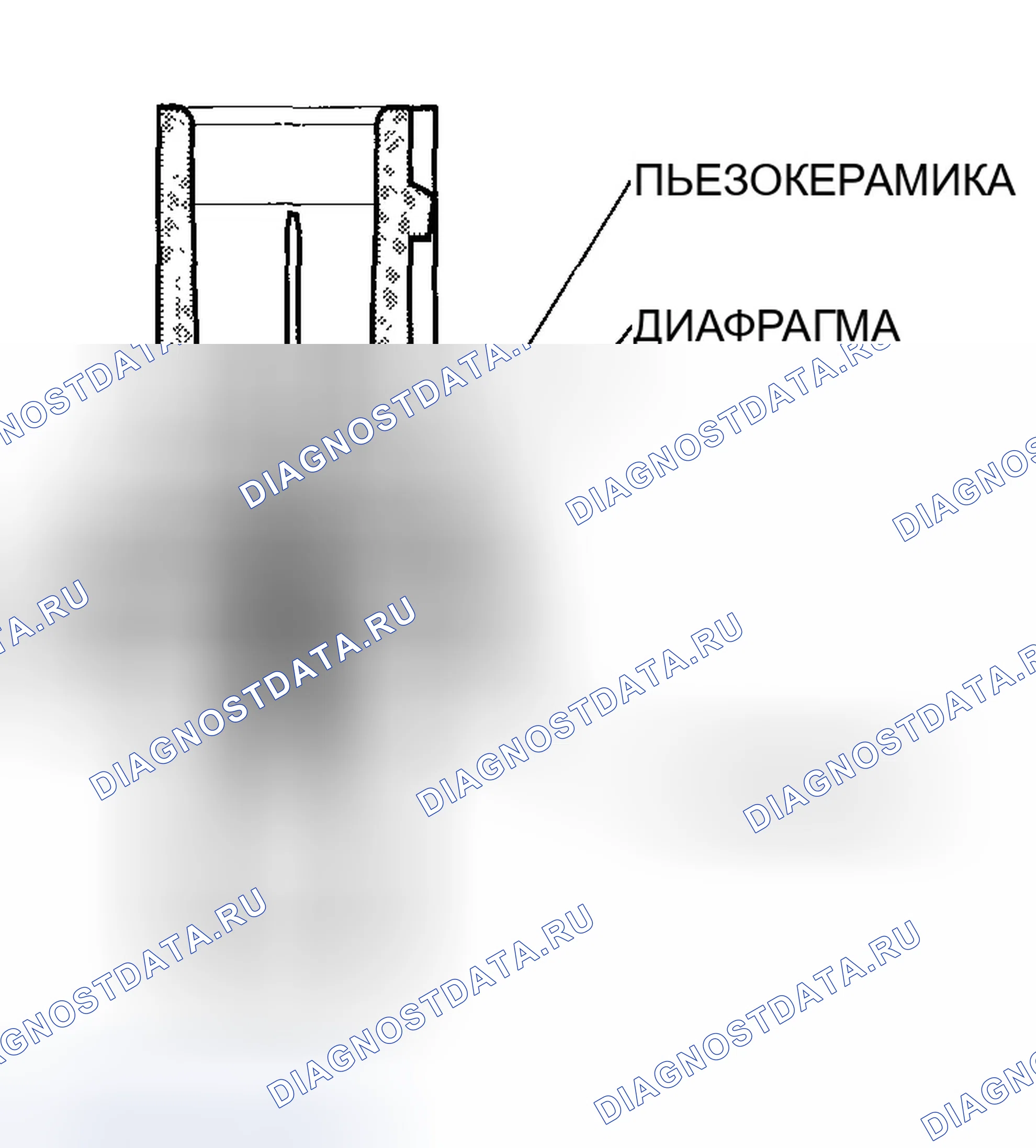 Рис. 36: Датчик детонации (двигатель F23A1, F23A4). Honda Accord VI