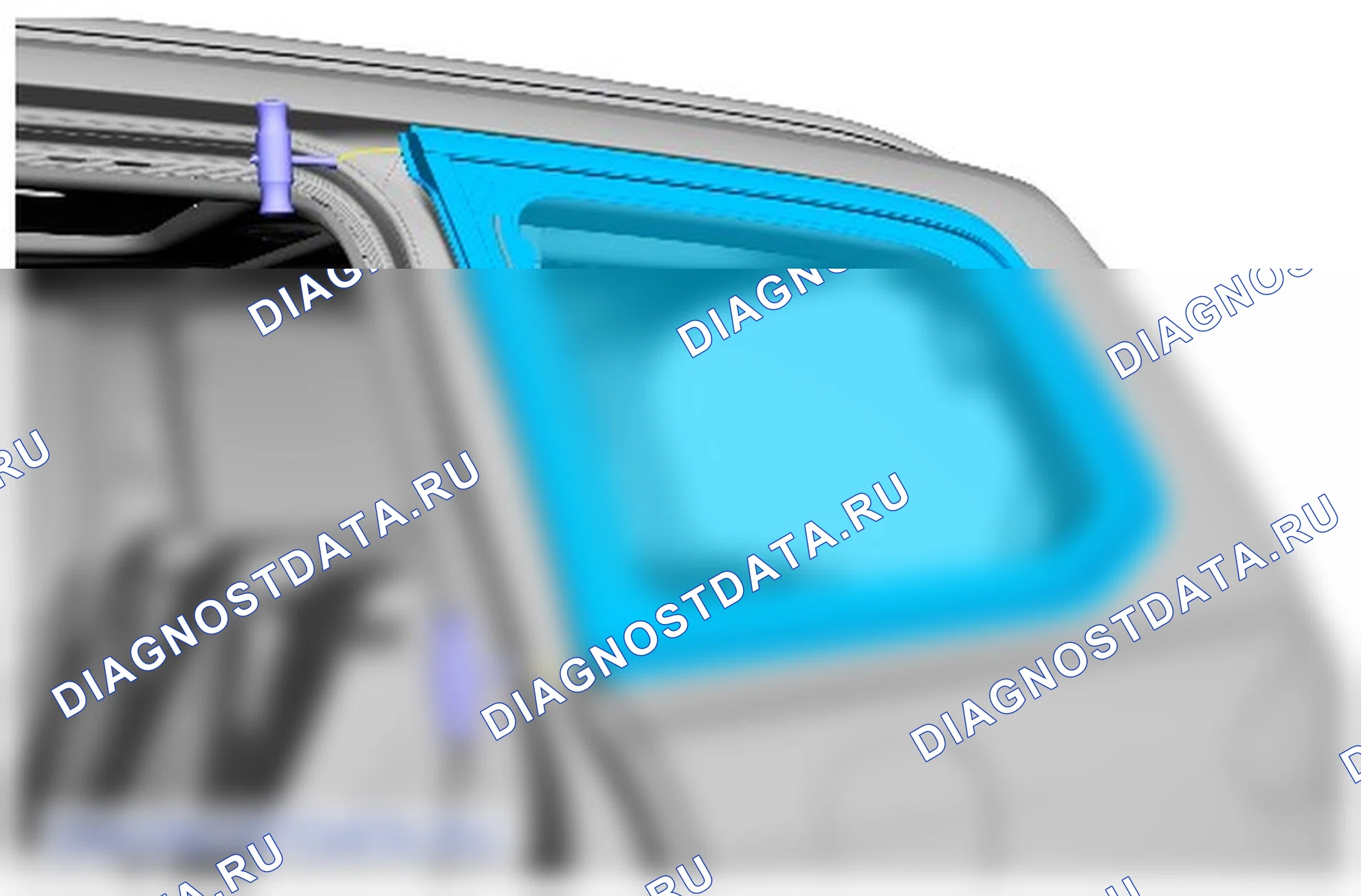 Как снять и установить стекло окна задней боковой части кузова. Ford Galaxy III