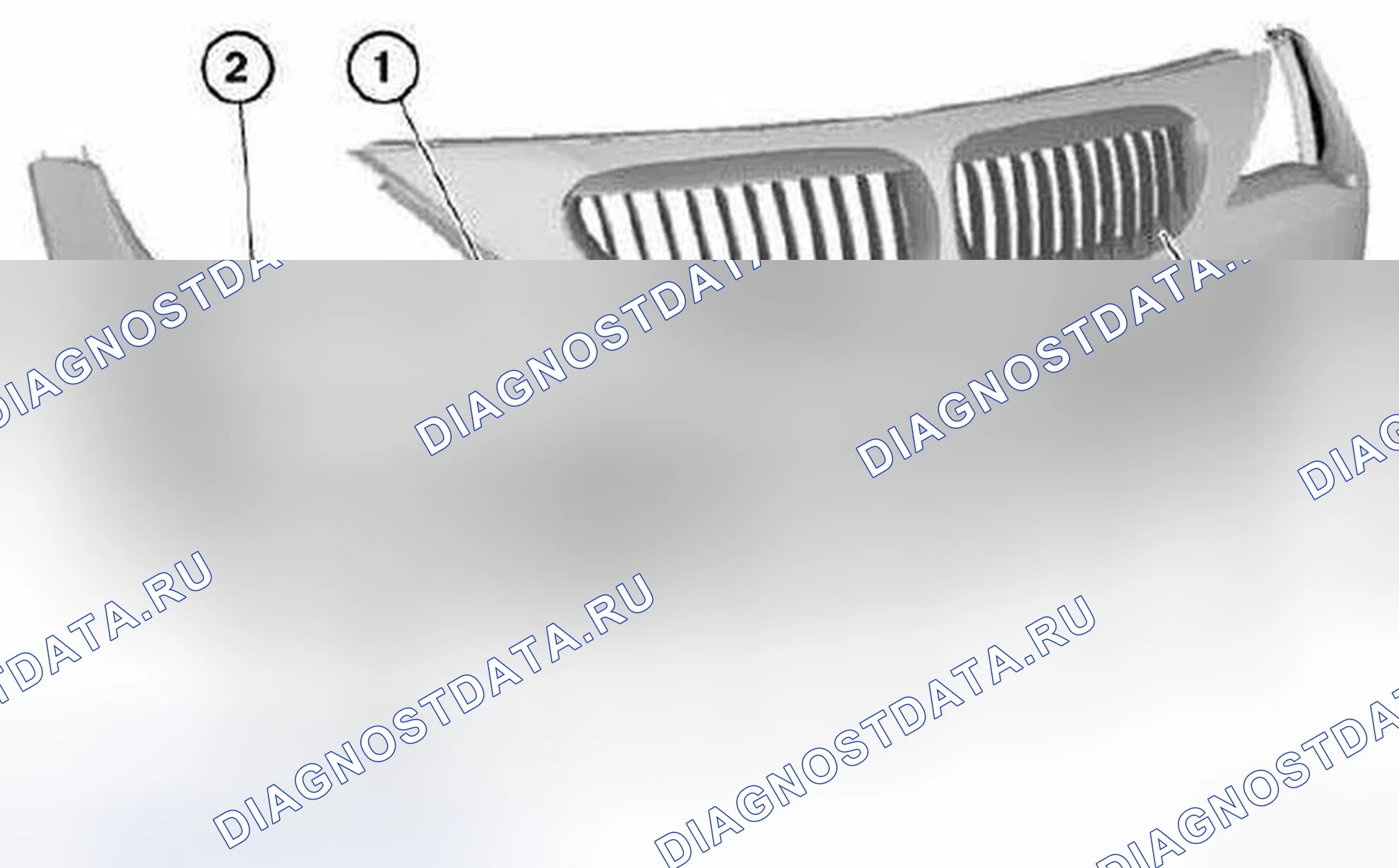 Рис. 57: 51 11 157 Замена отделки переднего бампера. BMW M6 E63/E64