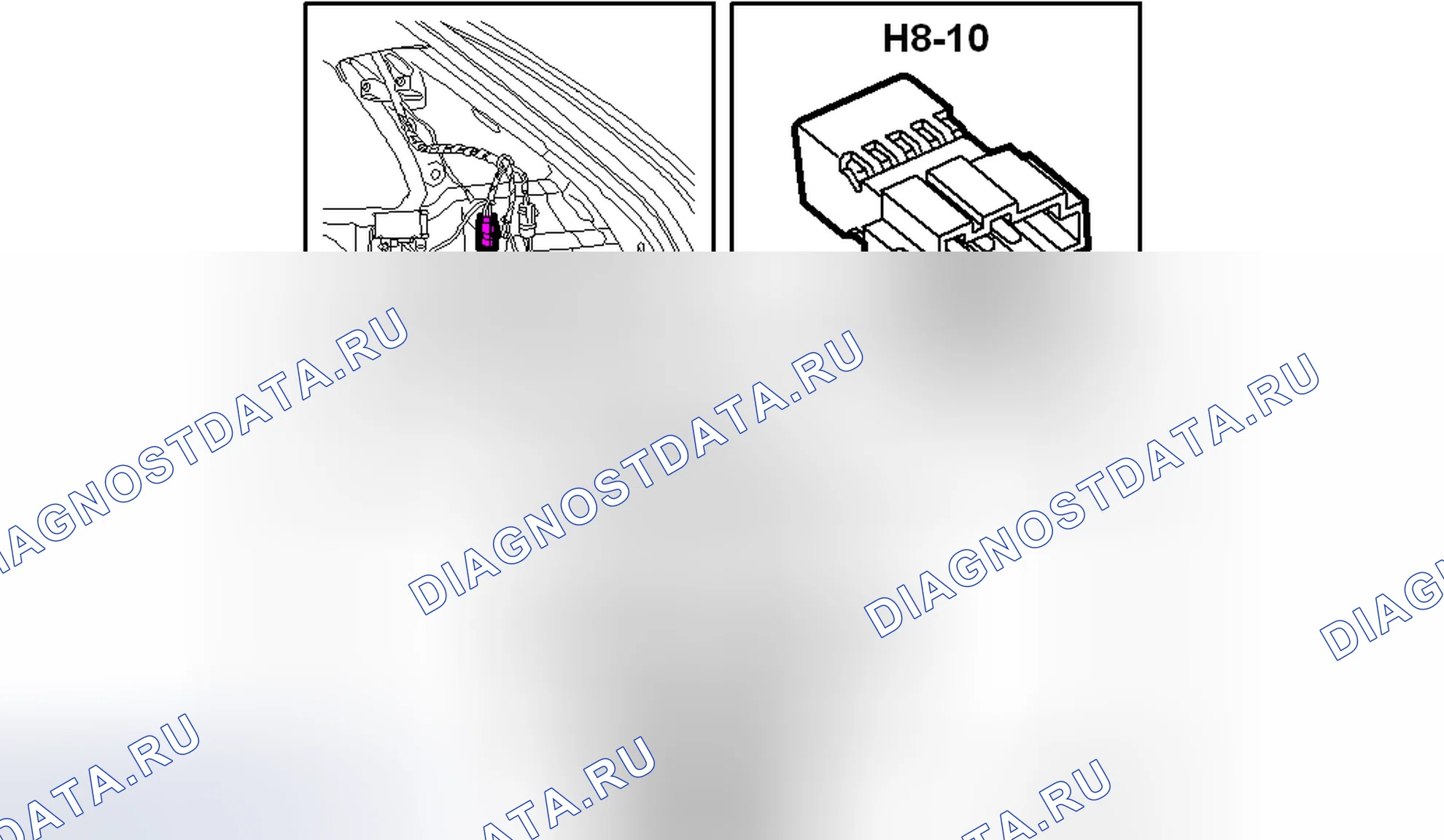 Рис. 748: Разъем H8-10. Saab 9-3 II