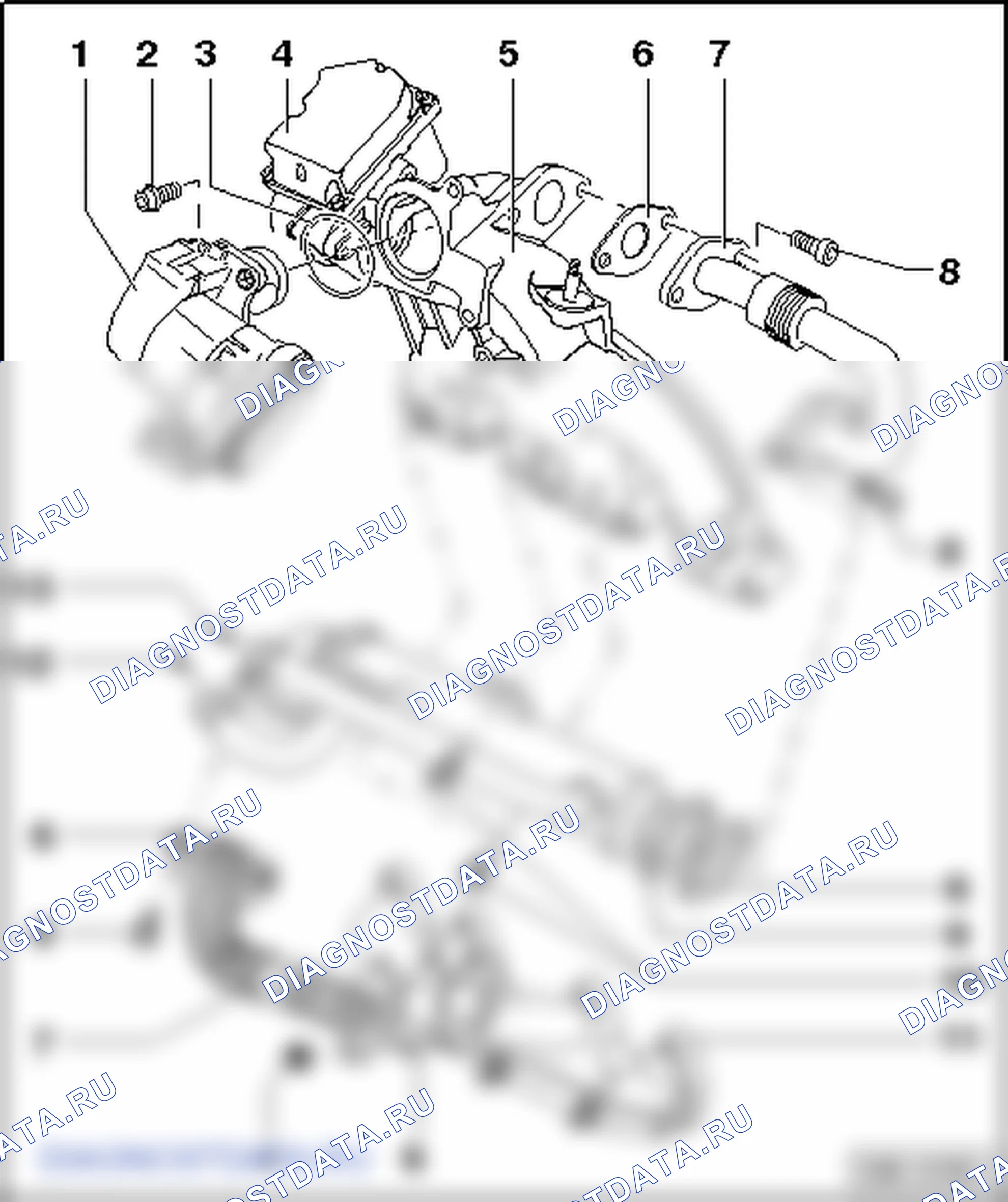 Система возврата отработавших газов. SEAT Alhambra I