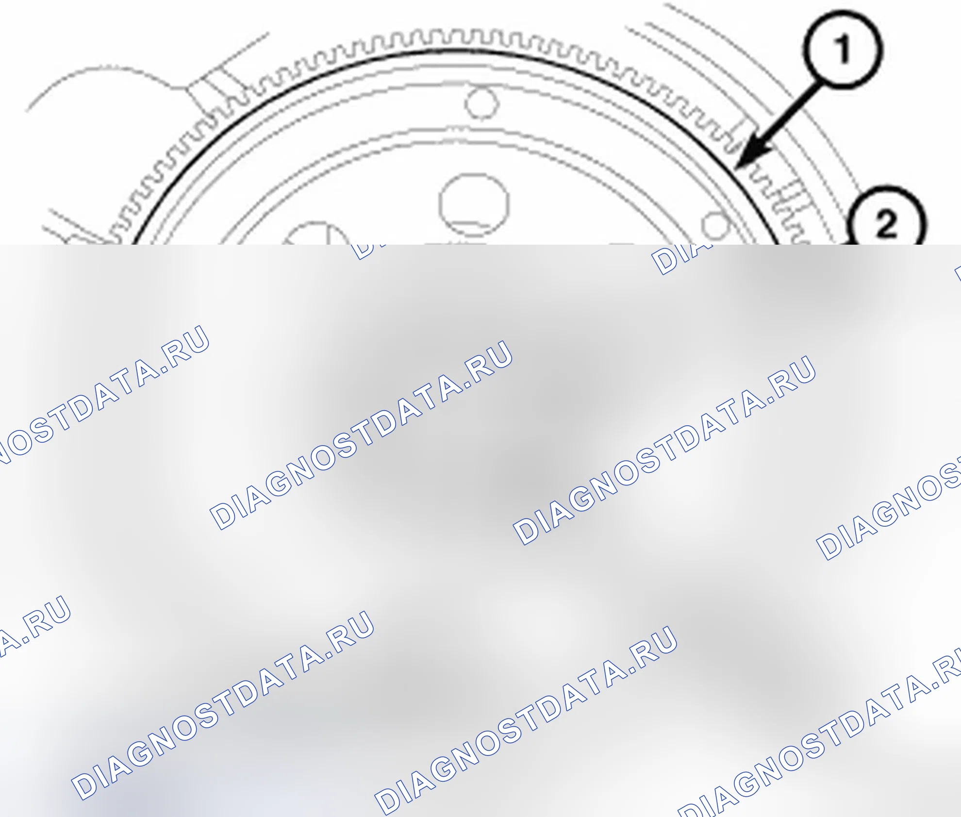 Рис. 534: Коленчатый вал. Jeep Compass I