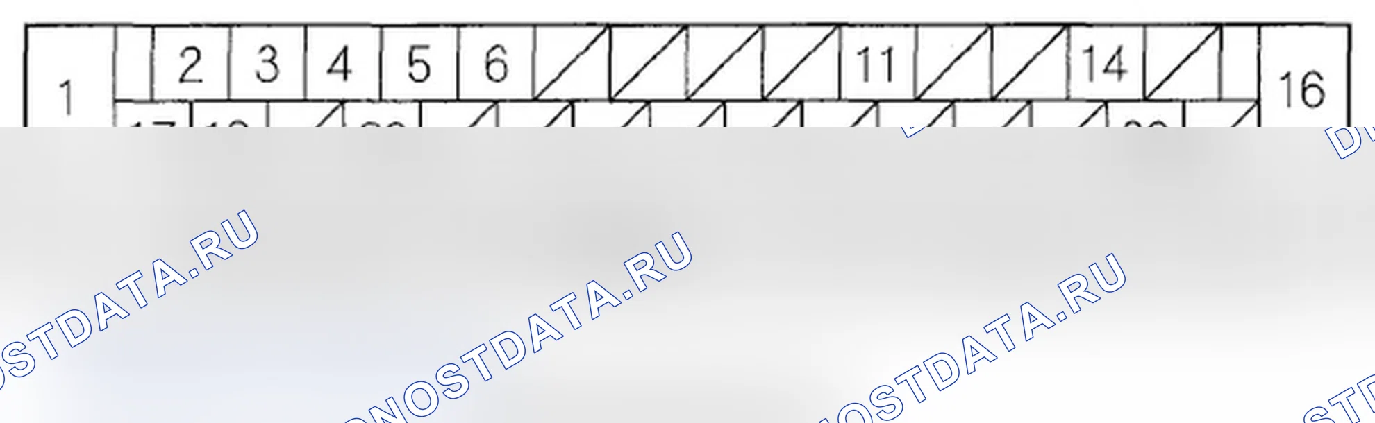 Рис. 5: Входы и выходы блока управления модулятором VSA для 47P разъема (разъем отсоединен от VSA). Acura RL II рестайлинг