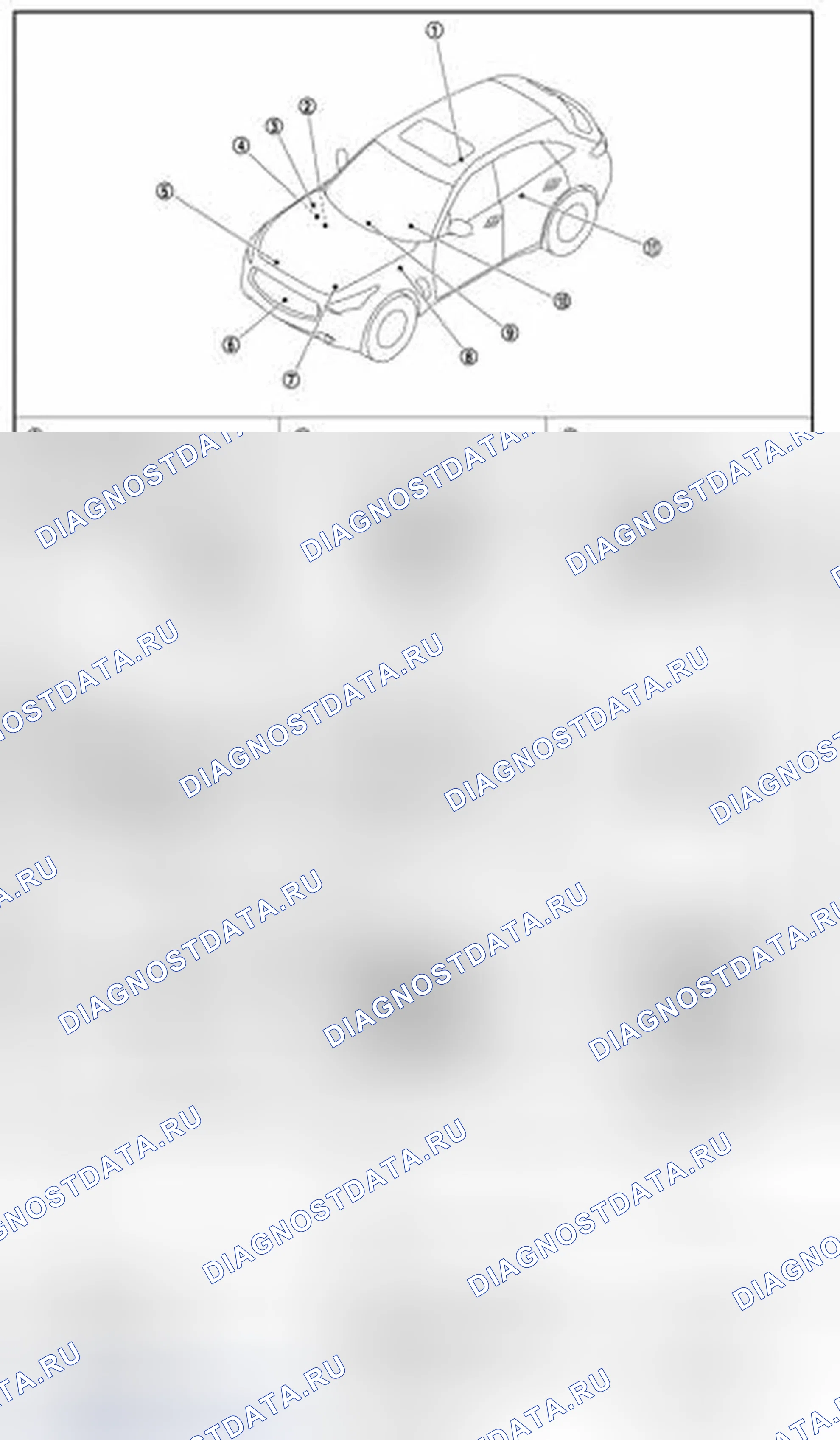 Рис. 52: СПИДОМЕТР: Расположение компонентов. Infiniti FX50 II рестайлинг