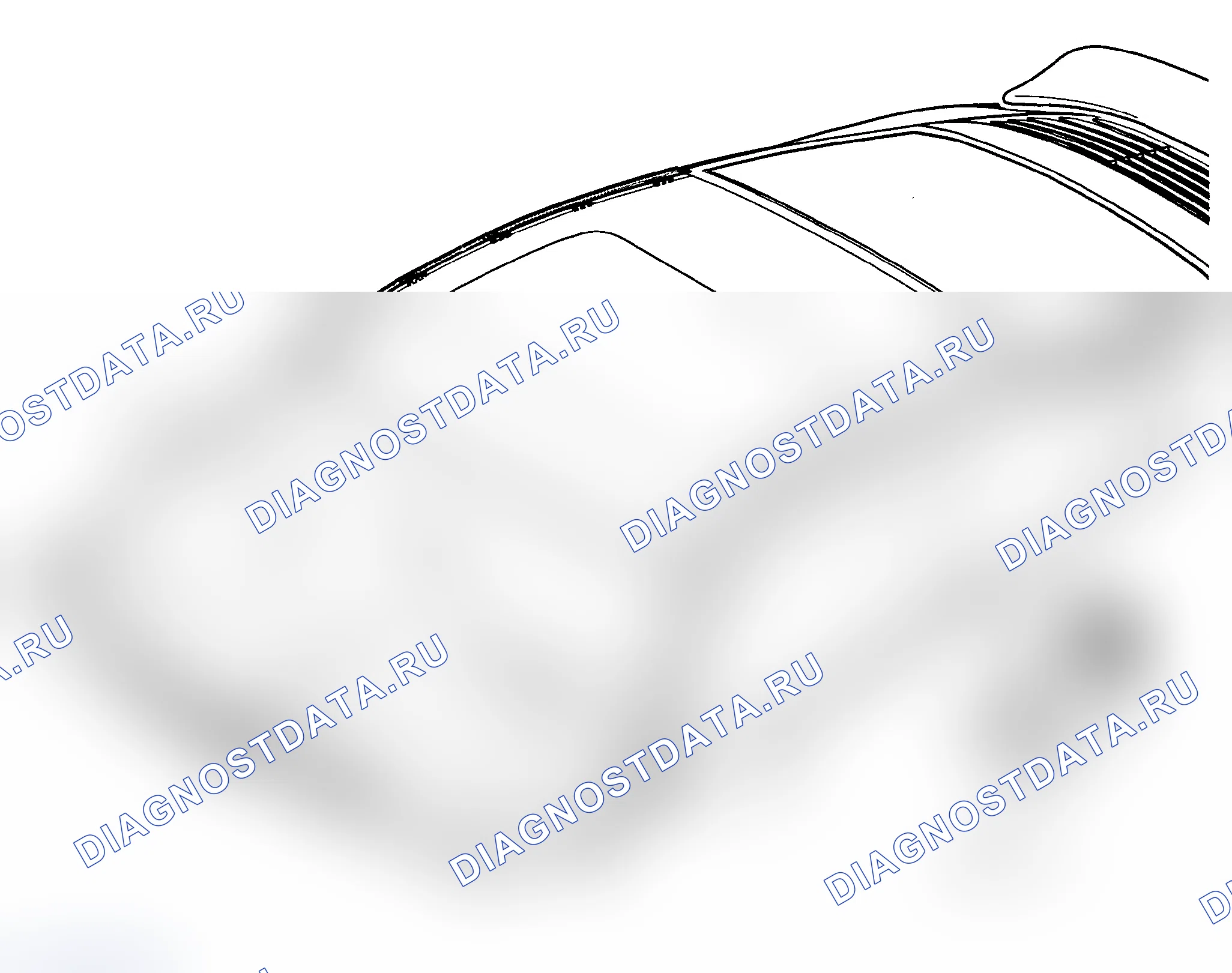 Рис. 25: Снятие и установка полосы стыка крыши. Porsche 911 Carrera 996 рестайлинг