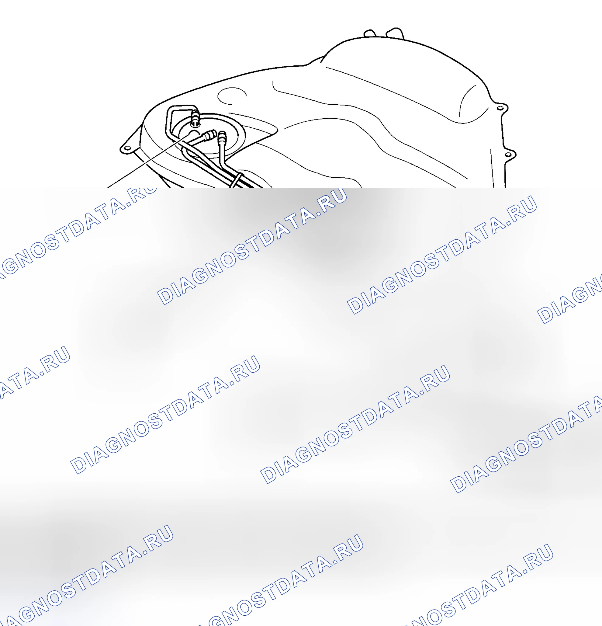 Рис. 60: ТОПЛИВНЫЙ БАК. Subaru Outback BP рестайлинг