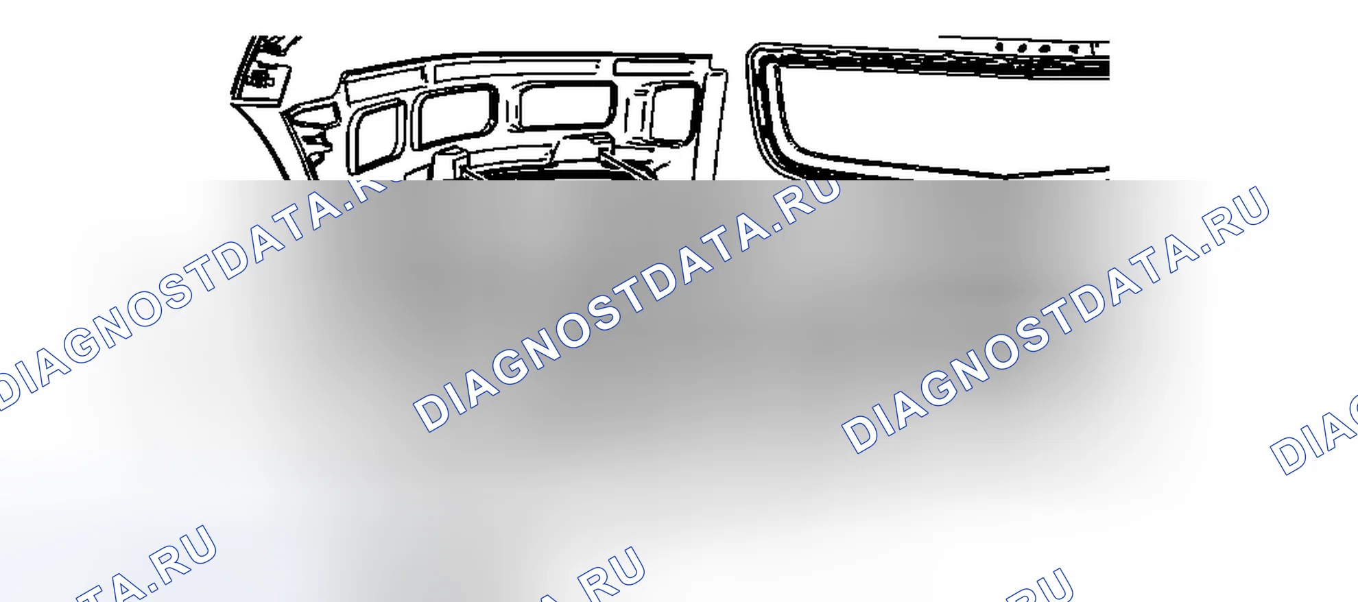 Рис. 52: Замена лампы сигнала парковки и поворота (траверса). Chevrolet Traverse I