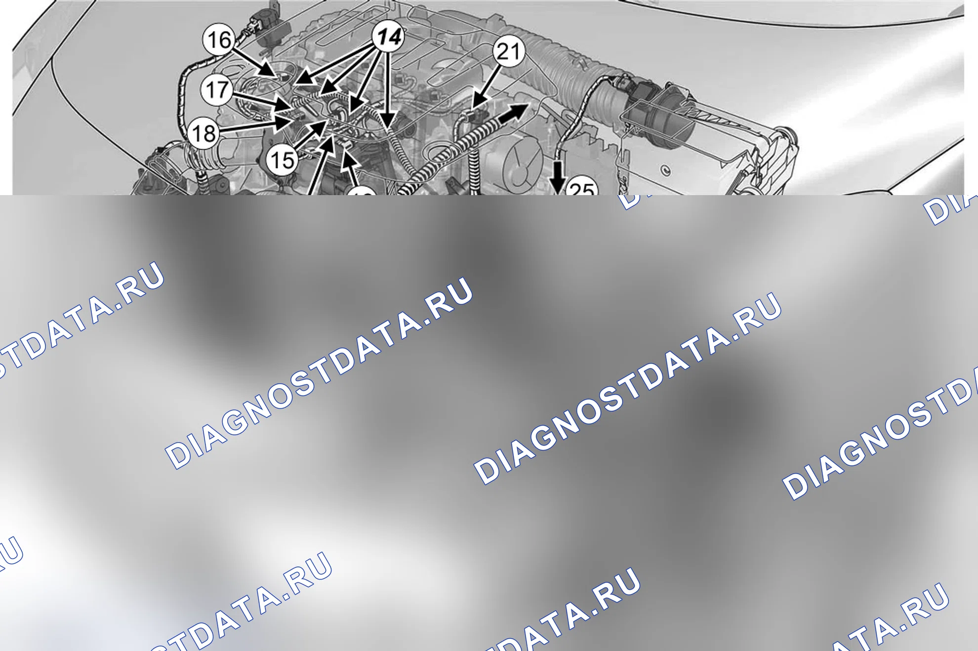 Как снять и установить жгут проводов двигателя — двигатель M9R (2.0 dCi дизель). Renault Megane III