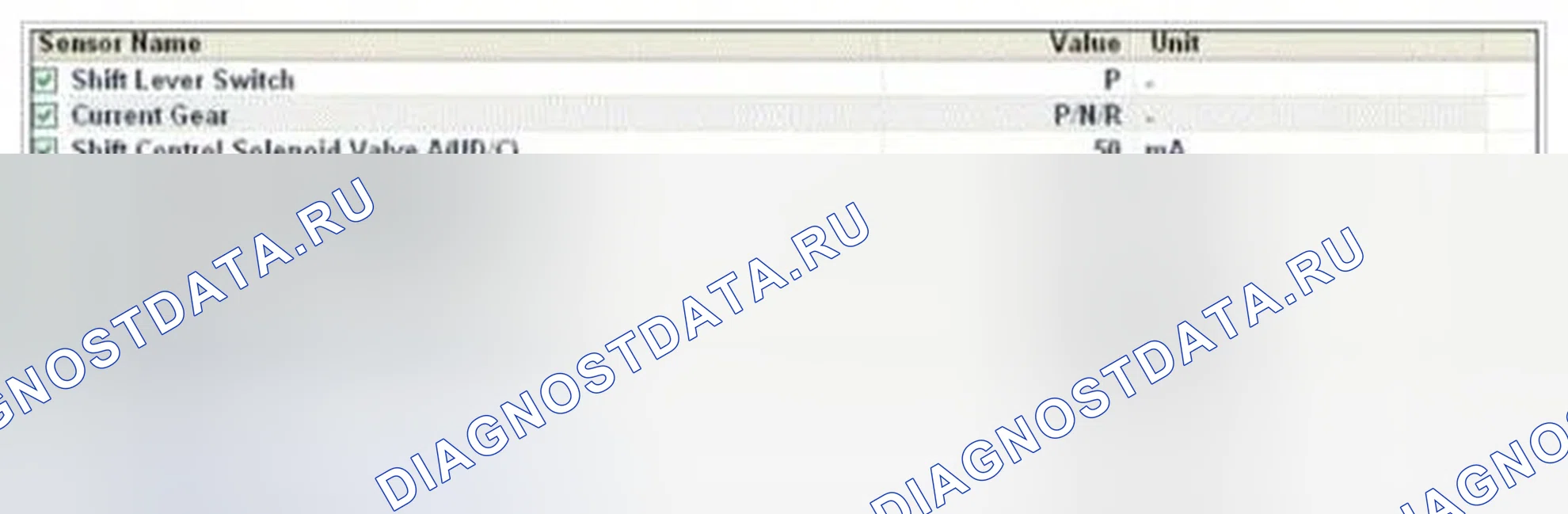 Рис. 286: Мониторинг данных GDS. Hyundai Genesis I рестайлинг