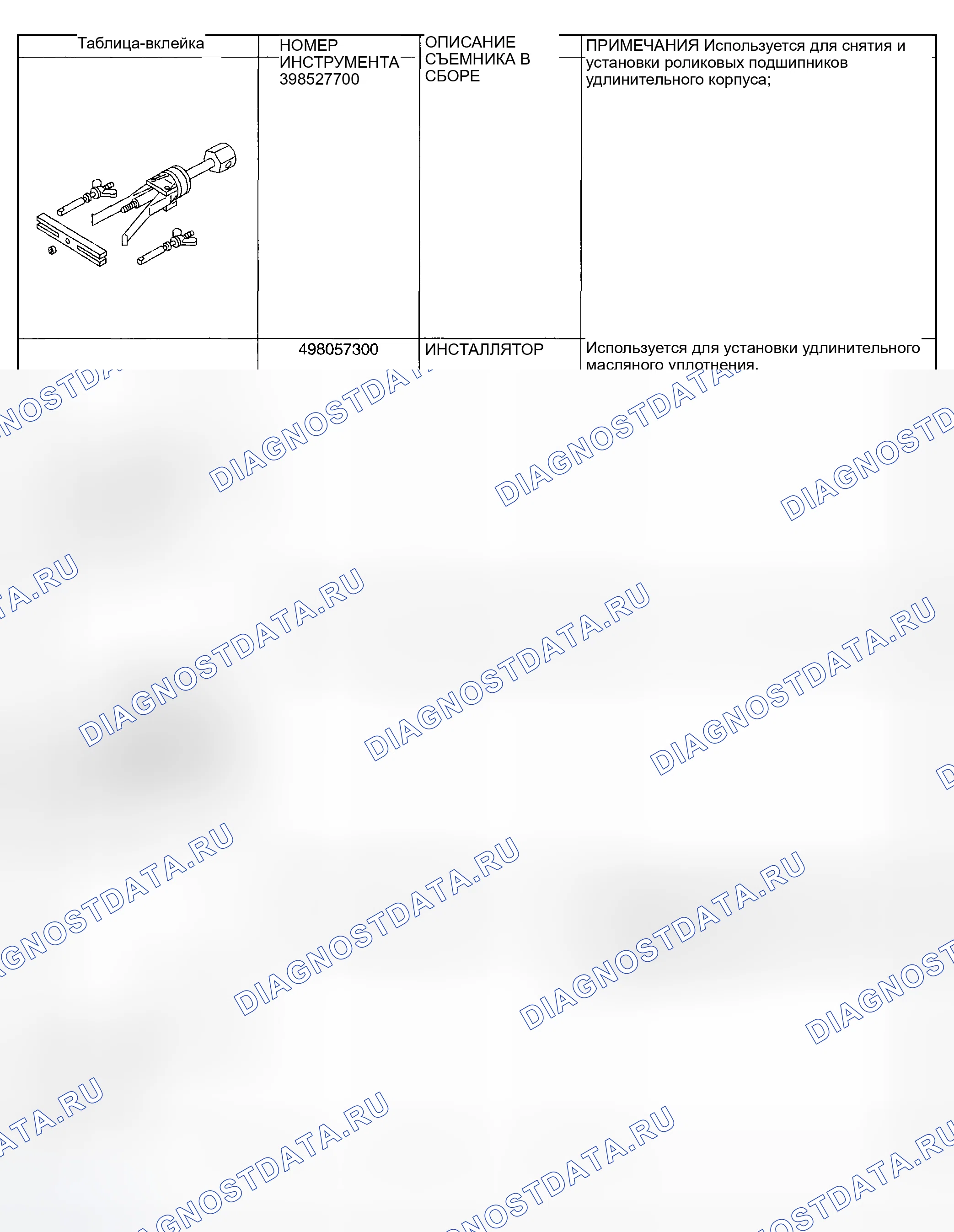 Рис. 509: СПЕЦИАЛЬНЫЕ ИНСТРУМЕНТЫ. Subaru Impreza WRX GD/GG рестайлинг