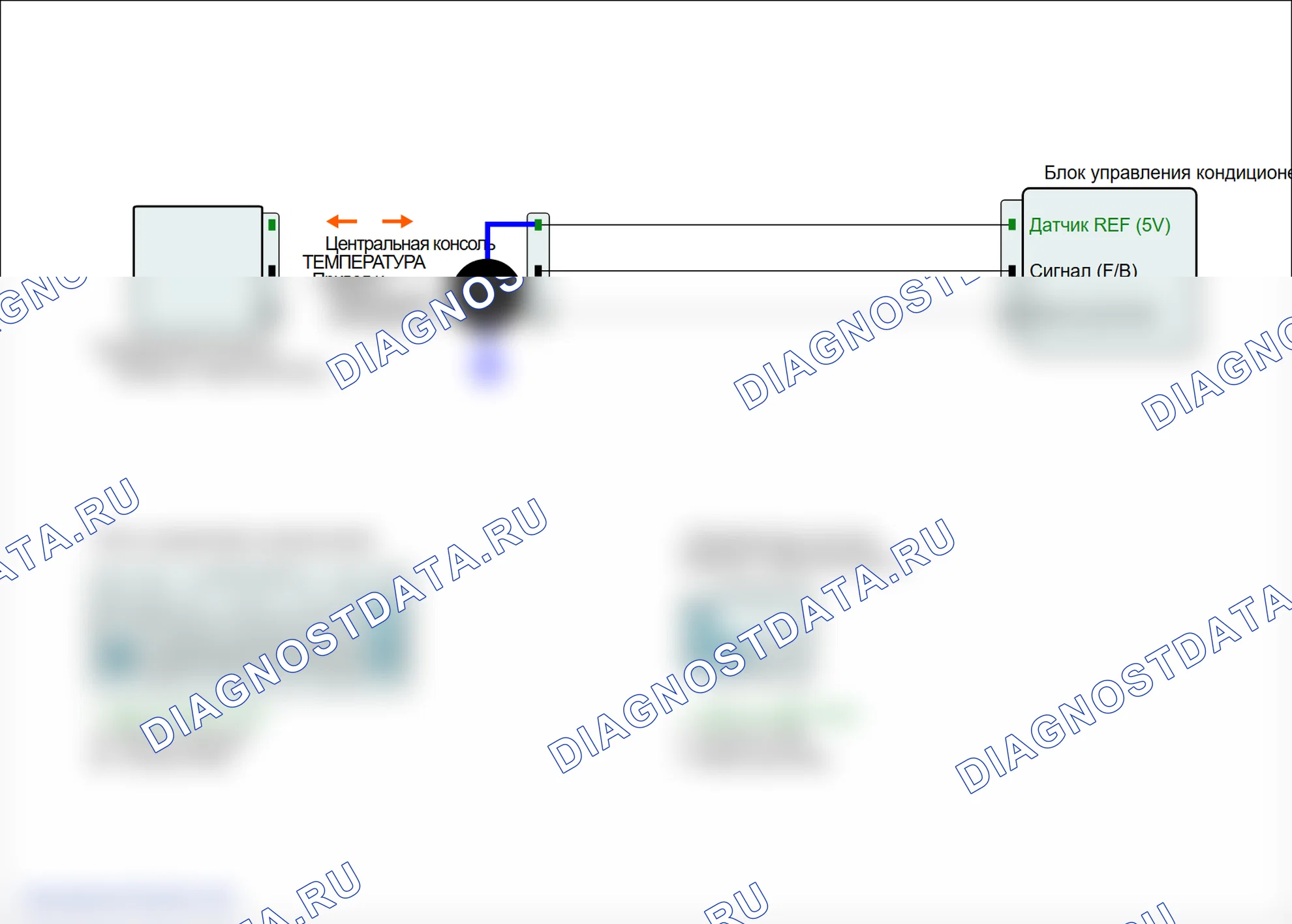 B1279: Потенциометр переключения воздушной смеси открыт (низкий) консоль. Hyundai Genesis BH