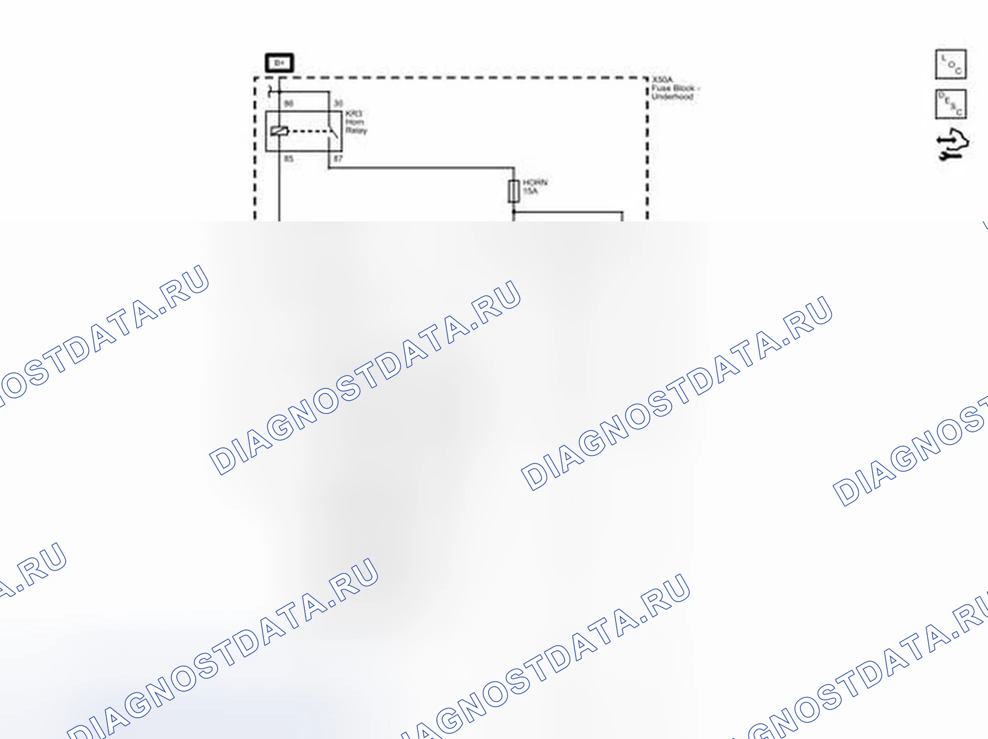 Рис. 1: звуковых сигналов. Chevrolet Captiva I рестайлинг 2