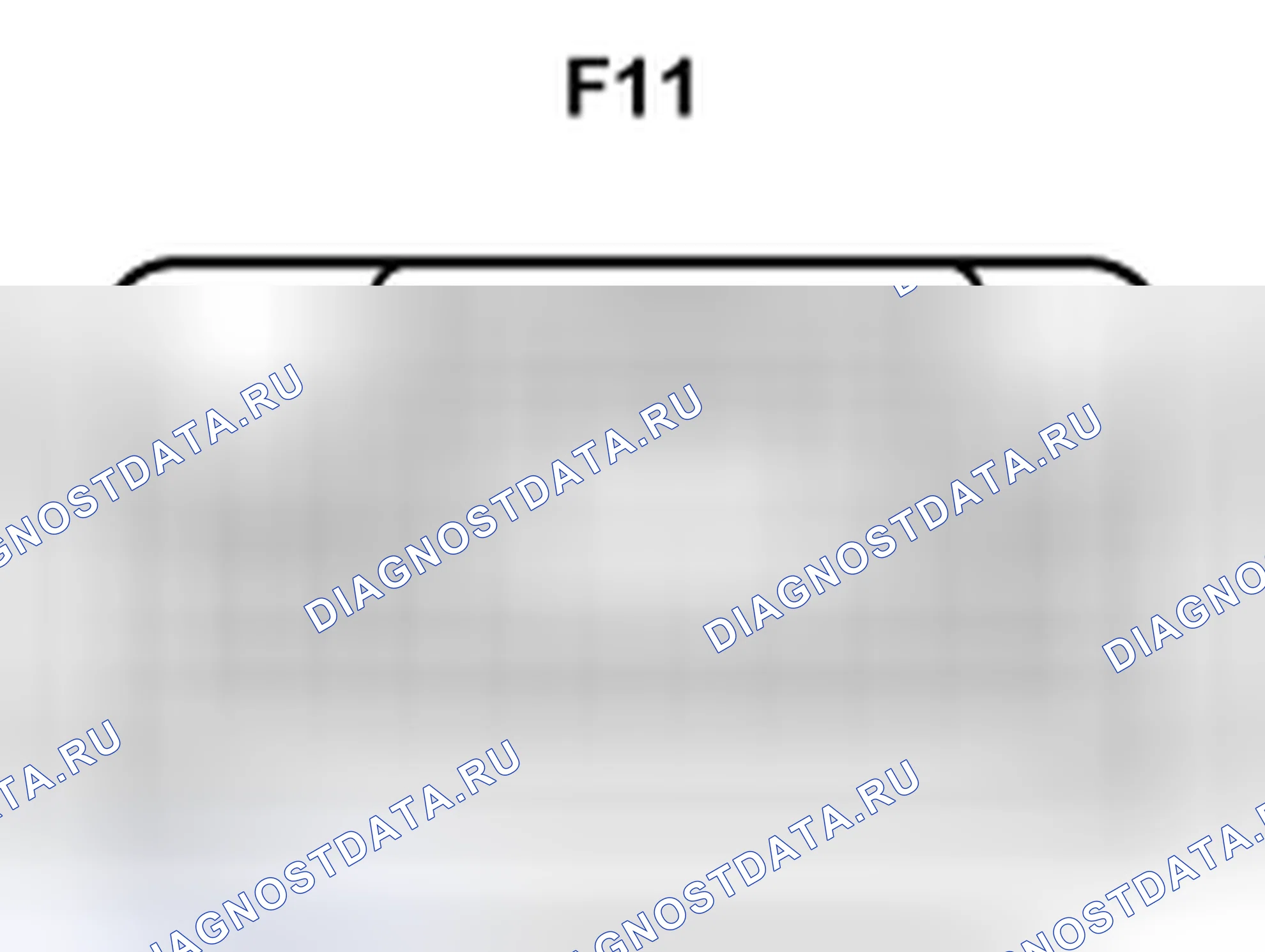 Рис. 492: Вид с торца разъема радиоприемника в сборе (F11). Toyota Camry XV40