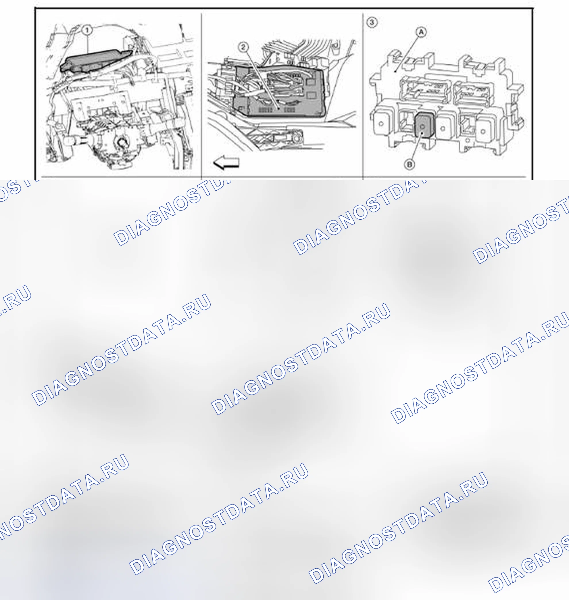 Рис. 33: Расположение компонентов. Nissan Altima L33
