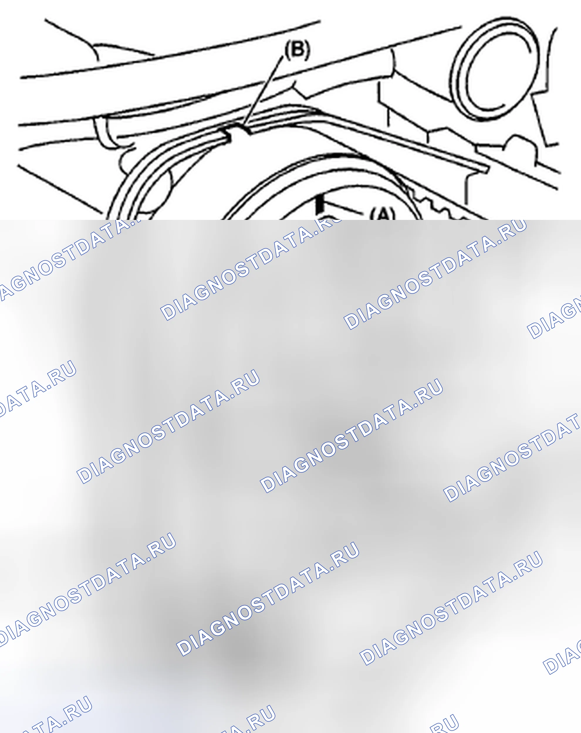 Рис. 57: ПРОВЕРКА ПОЛОЖЕНИЯ РЕМНЯ ГРМ. Subaru Impreza GH